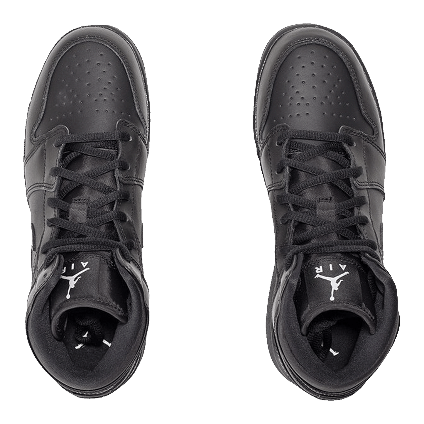 Nike Air Jordan 1 Retro Mid Black (2016) (GS) Oben