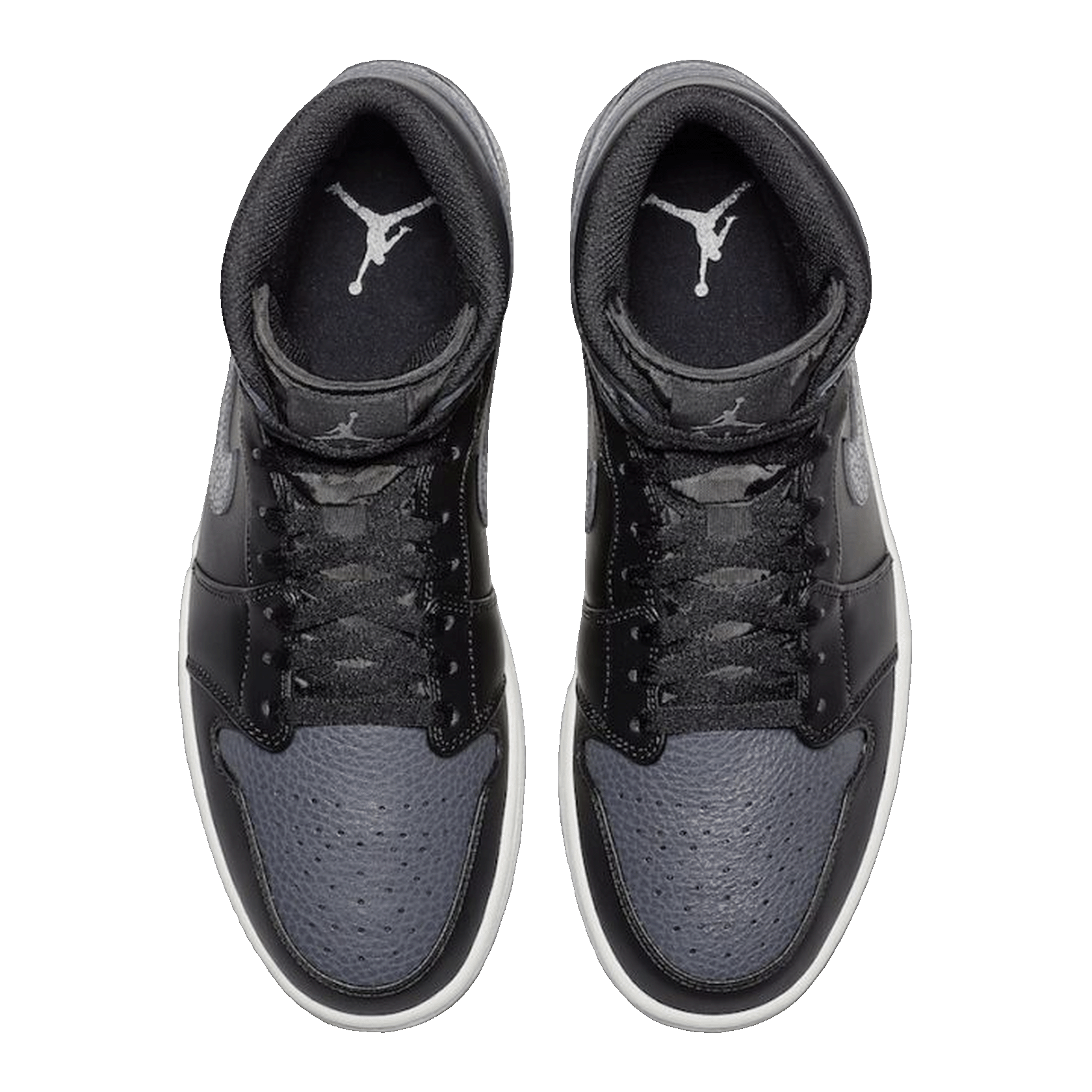 Nike Air Jordan 1 Retro Mid Black Dark Grey Oben