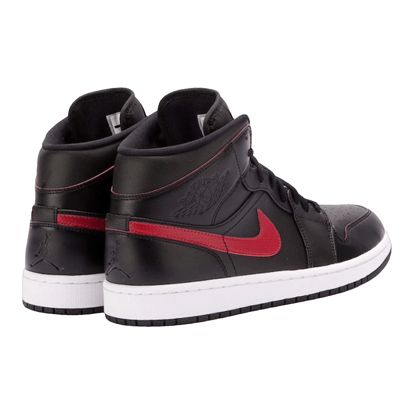 Nike Air Jordan 1 Retro Mid Black Team Red Back