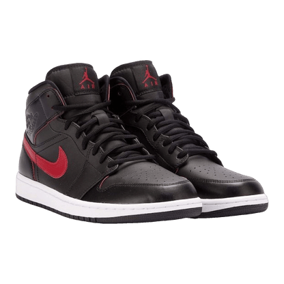 Nike Air Jordan 1 Retro Mid Black Team Red Side