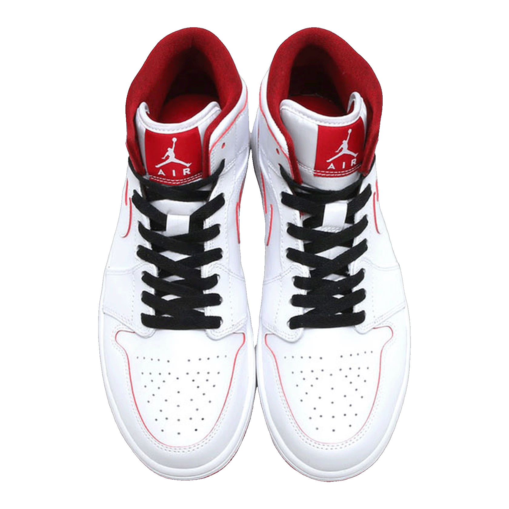 Nike Air Jordan 1 Retro Mid Team Red Black Oben