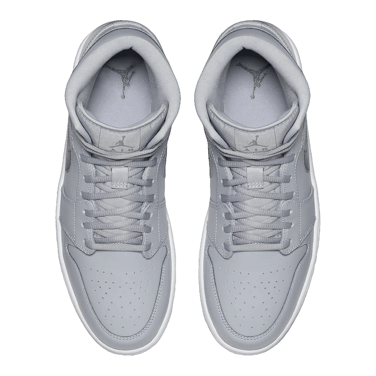Nike Air Jordan 1 Retro Mid Wolf Grey Cool Grey Oben