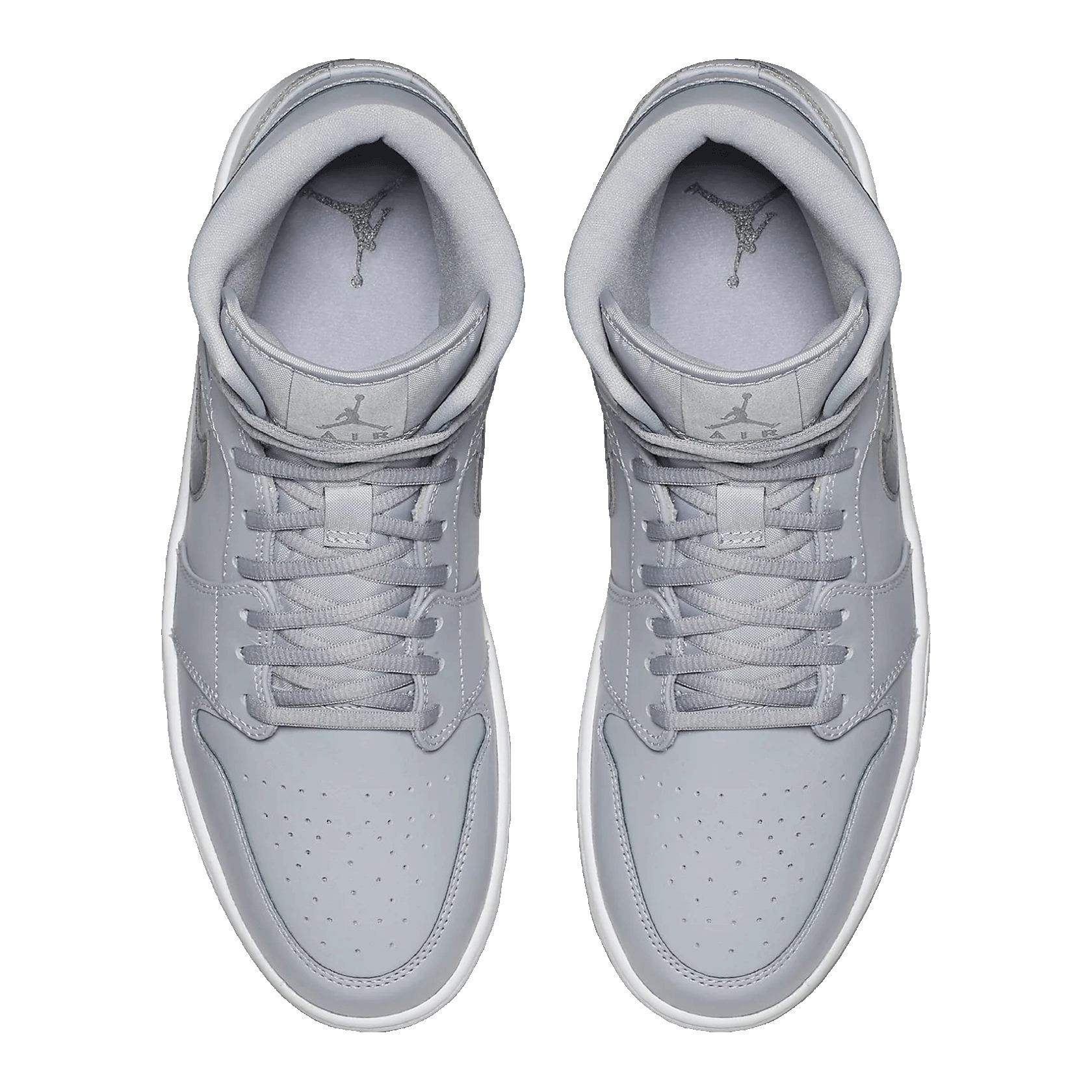 Nike Air Jordan 1 Retro Mid Wolf Grey Cool Grey Oben