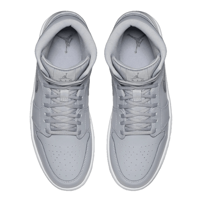 Nike Air Jordan 1 Retro Mid Wolf Grey Cool Grey Oben