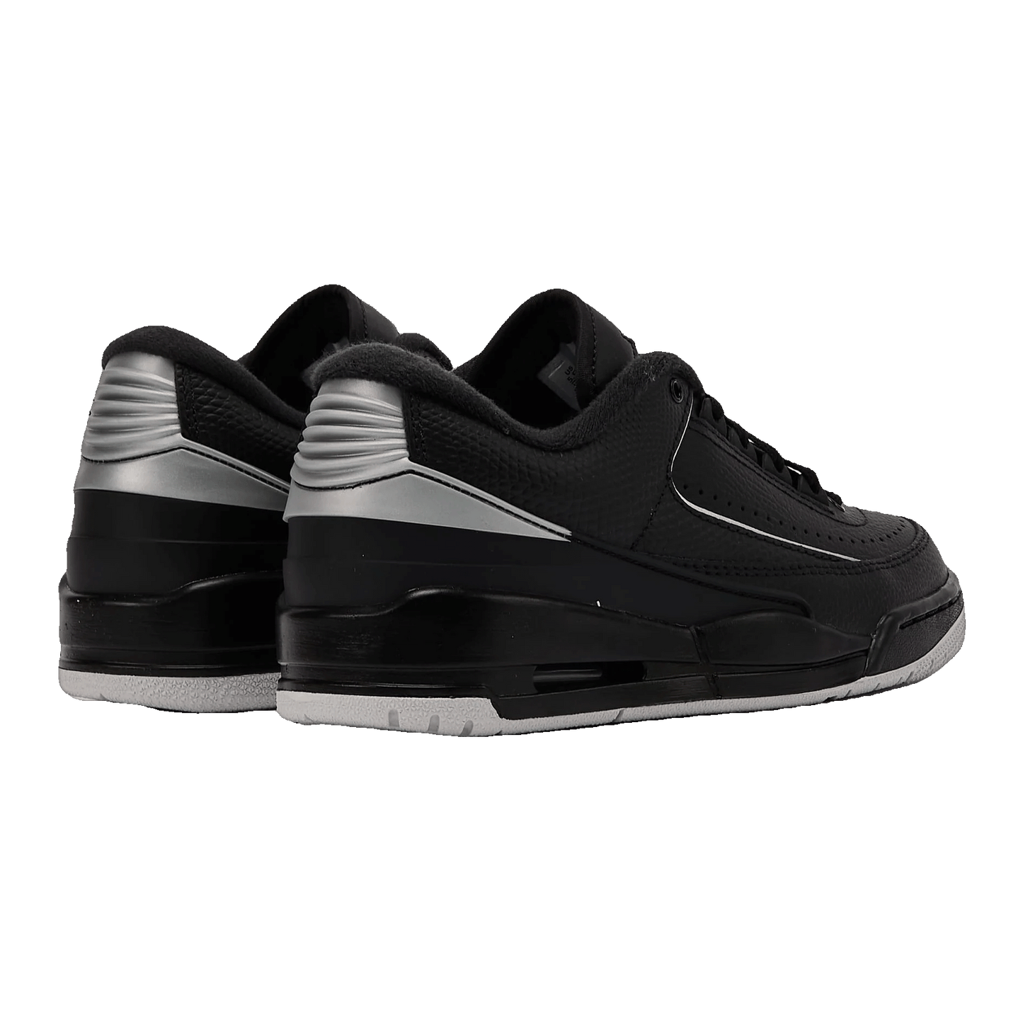 Nike Air Jordan 2/3 Black Metallic Silver (GS) Back FD0384-001