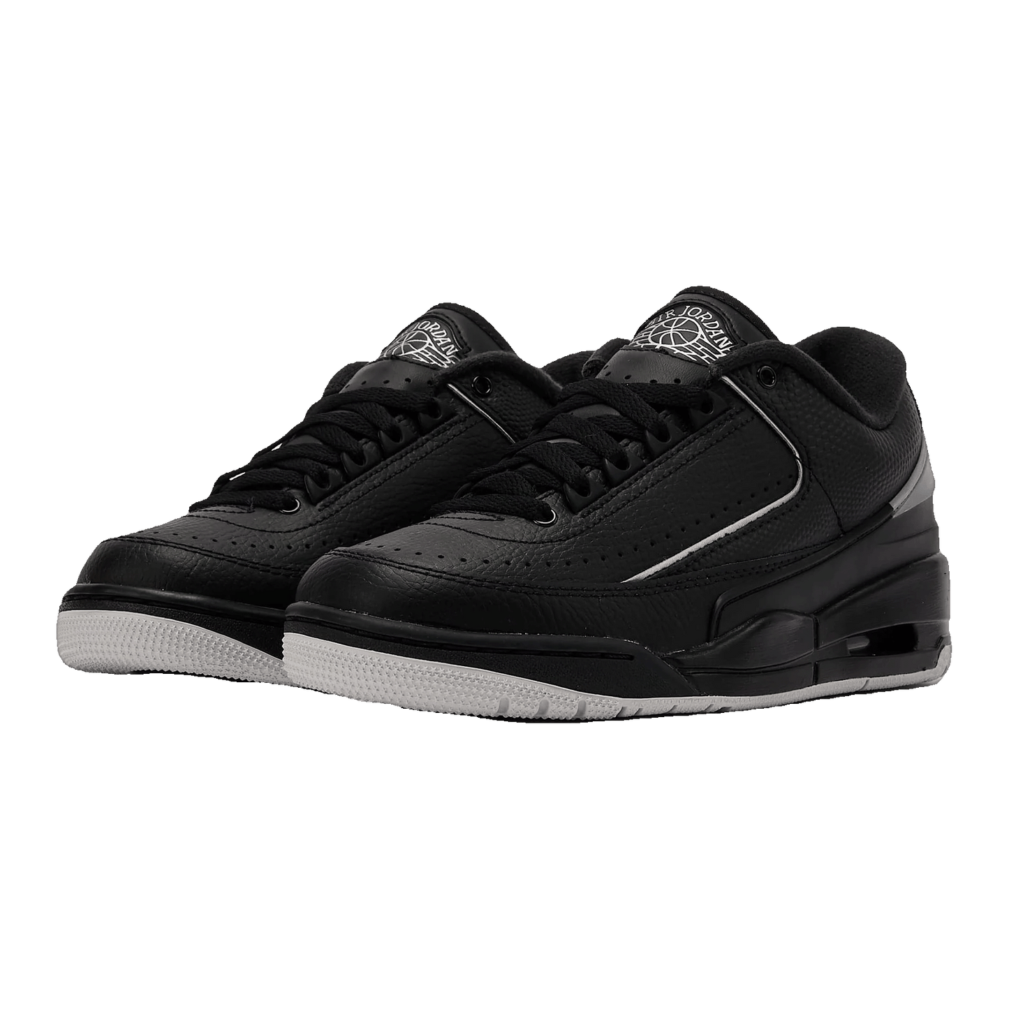 Nike Air Jordan 2/3 Black Metallic Silver (GS) Side FD0384-001