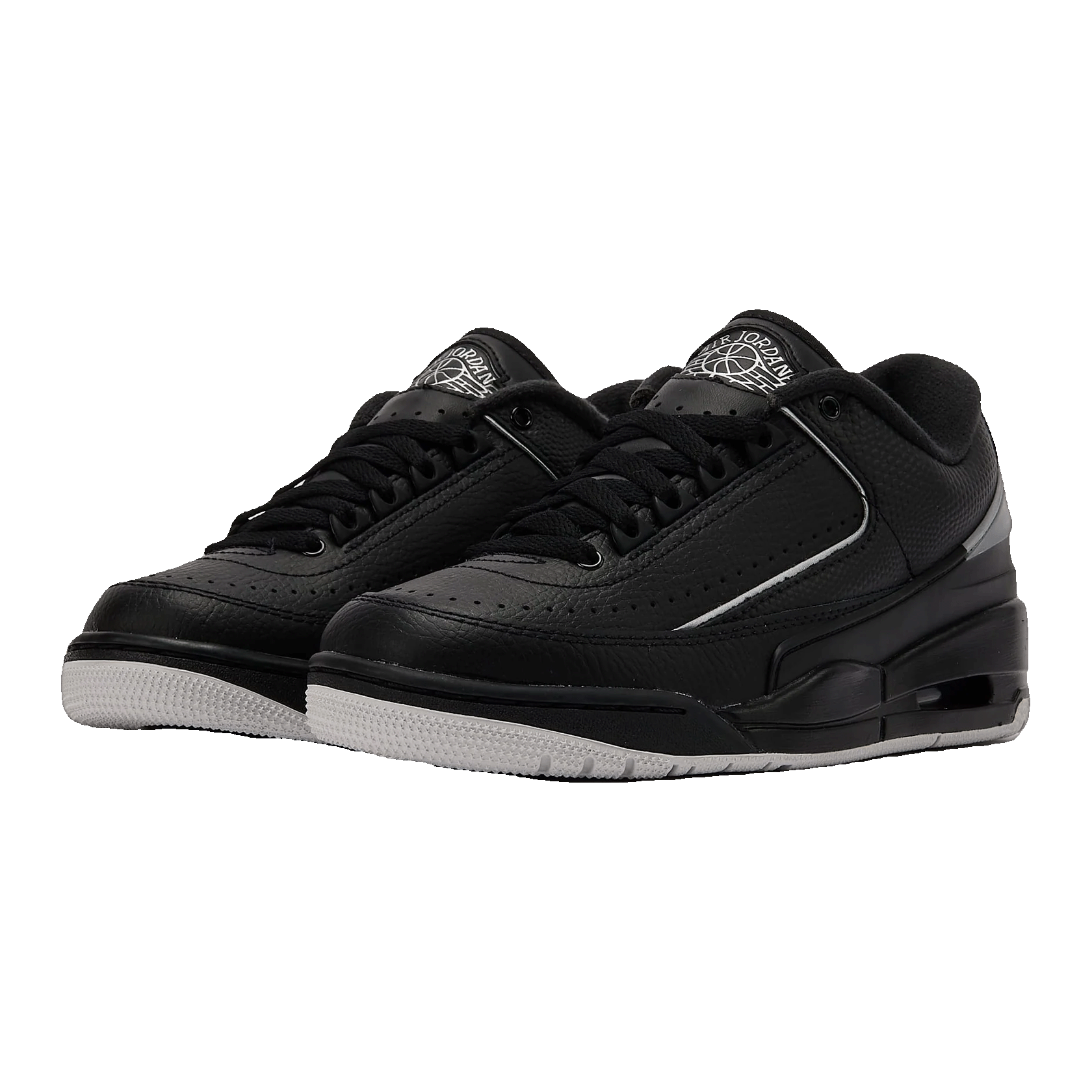 Nike Air Jordan 2/3 Black Metallic Silver (GS) Side FD0384-001