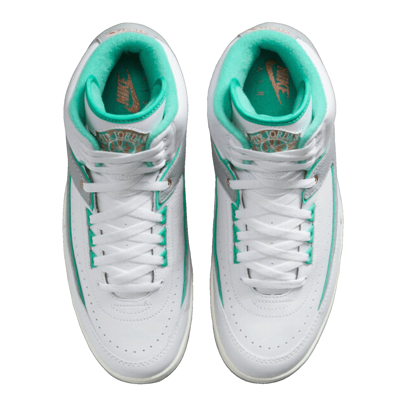 Nike Air Jordan 2 Retro Crystal Mint (W) Oben FN6755-100