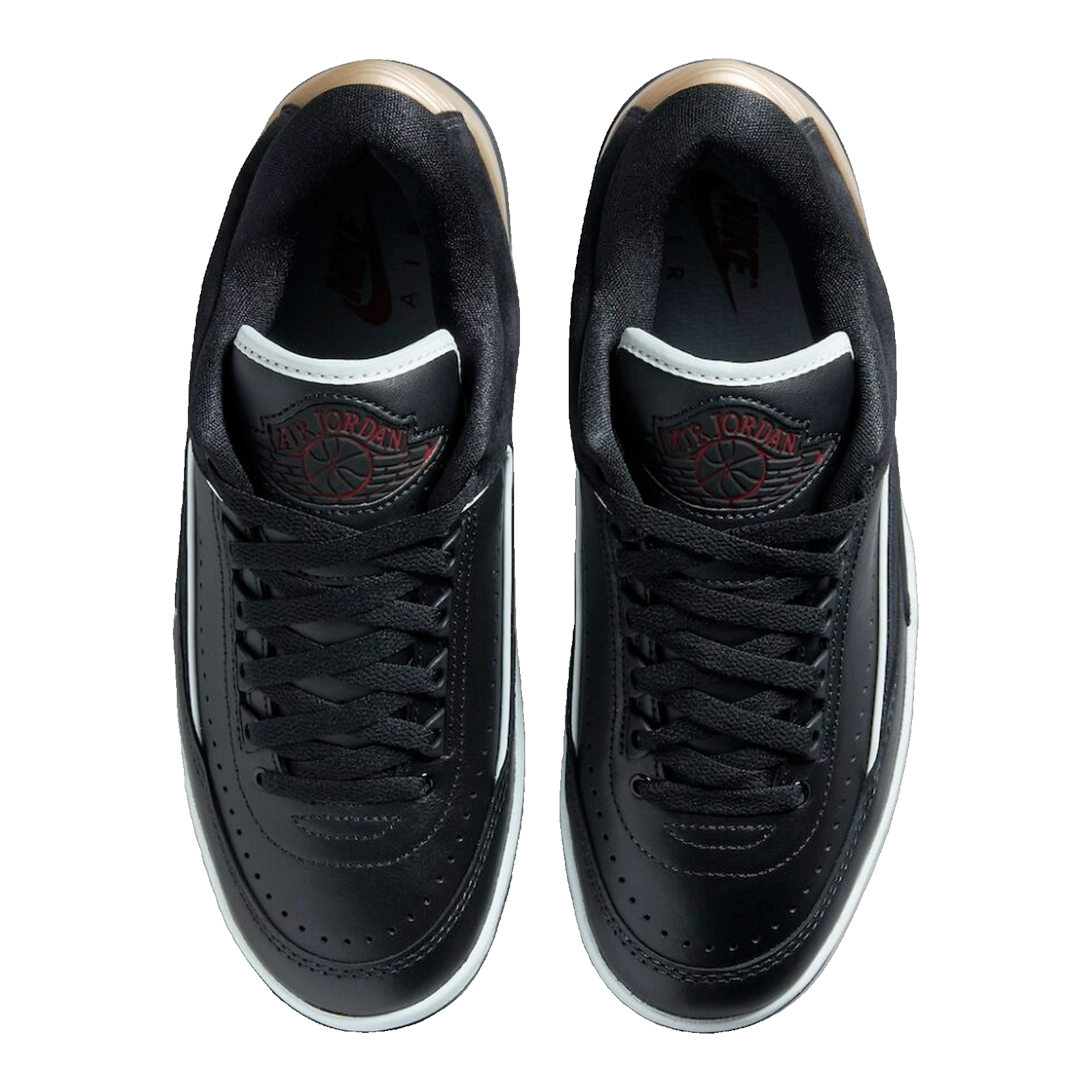Nike Air Jordan 2 Retro Low Black Metallic Gold (W) Oben DX4401-001