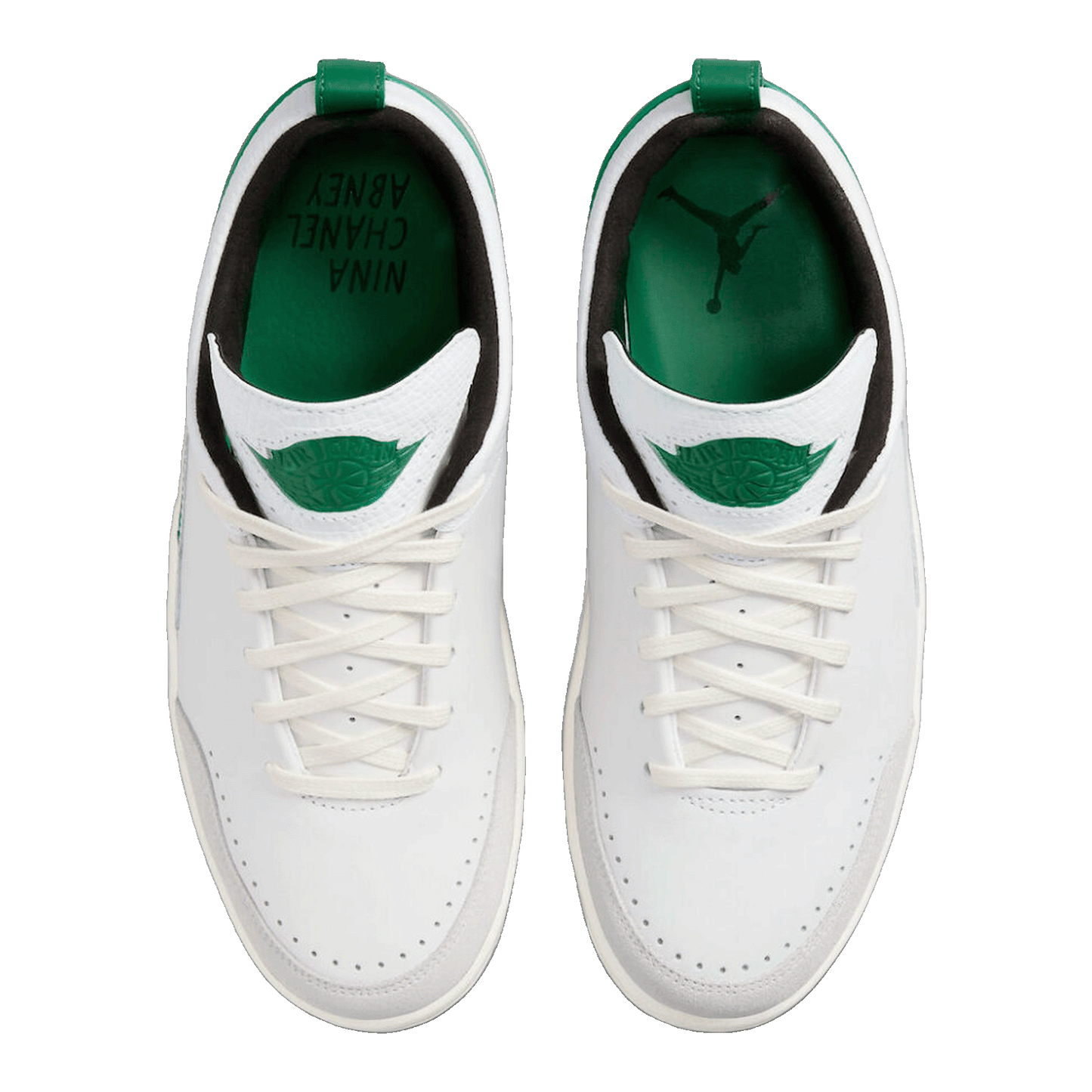 Nike Air Jordan 2 Retro Low SE Nina Chanel Abney White Malachite (W) Oben DQ0560-160