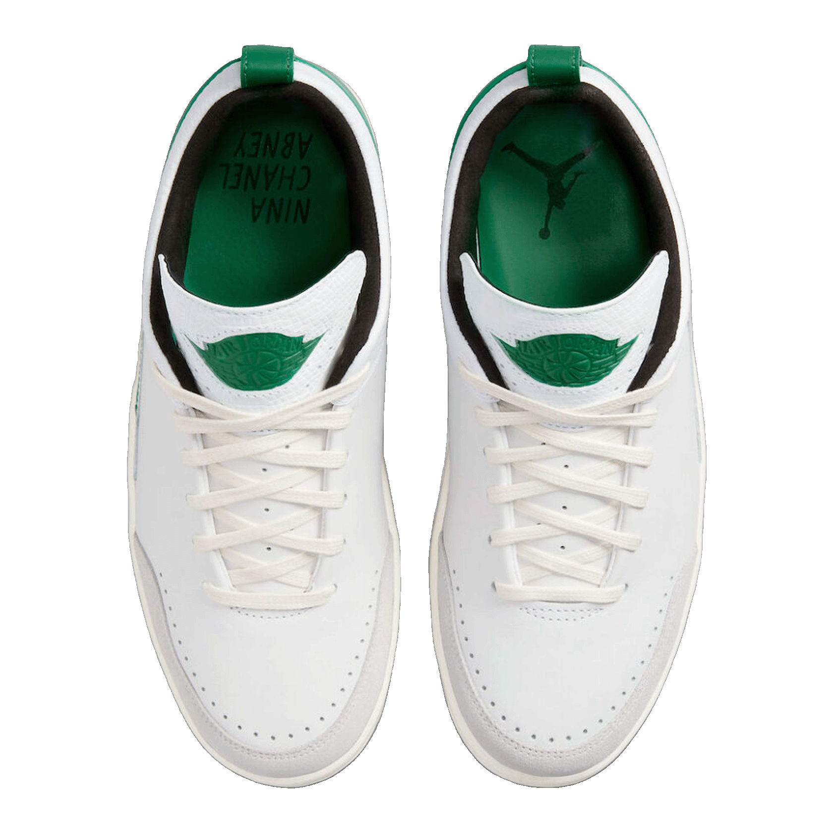 Nike Air Jordan 2 Retro Low SE Nina Chanel Abney White Malachite (W) Oben DQ0560-160