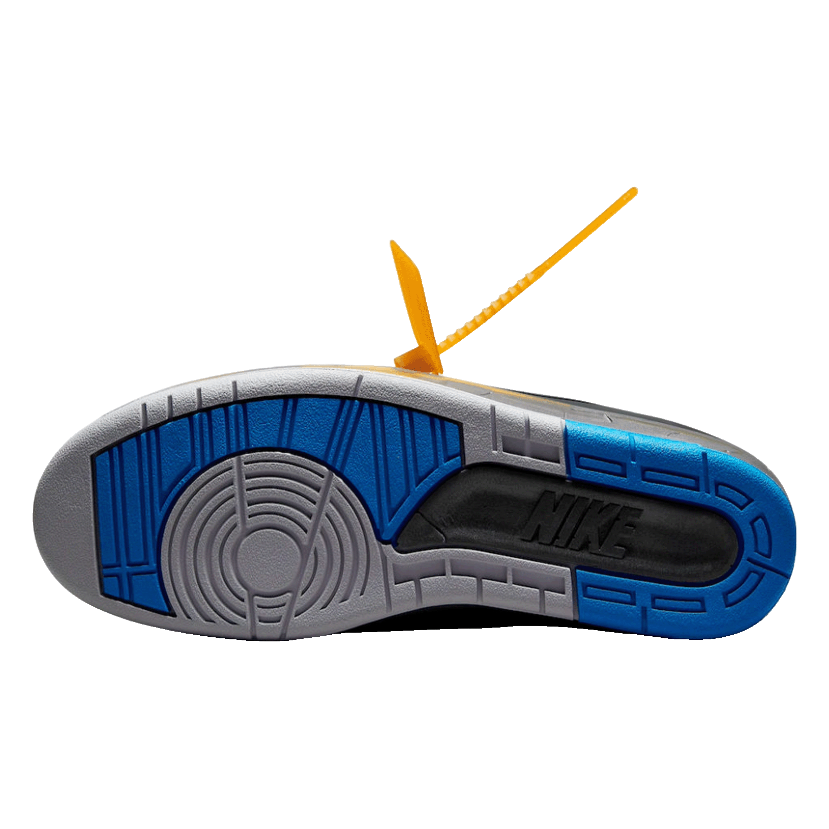 Nike Air Jordan 2 Retro Low SP Off-White Black Blue Sohle