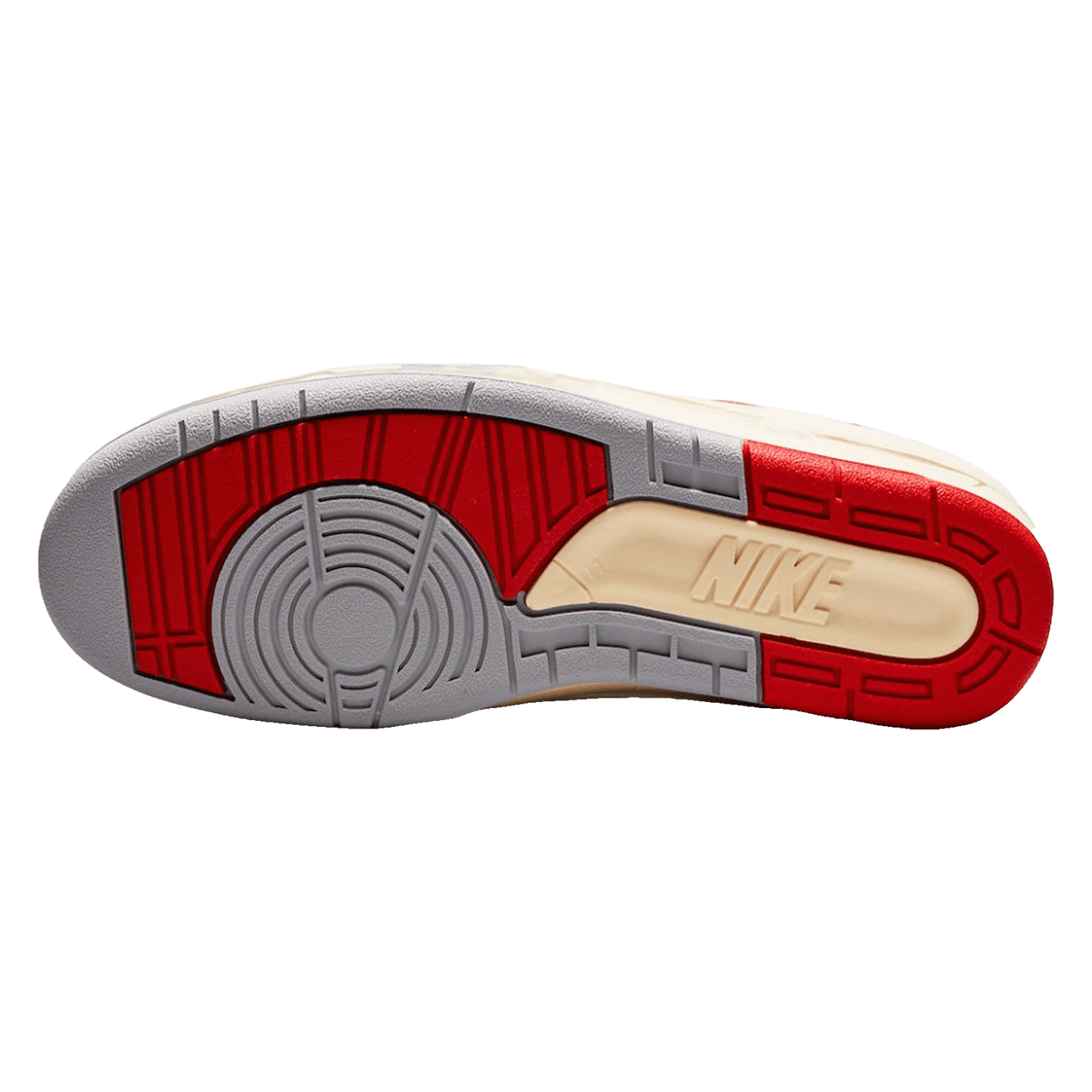 Nike Air Jordan 2 Retro Low SP Off-White White Red Sohle