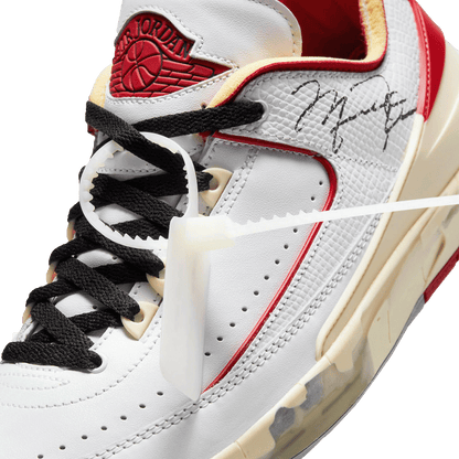 Nike Air Jordan 2 Retro Low SP Off-White White Red Tongue