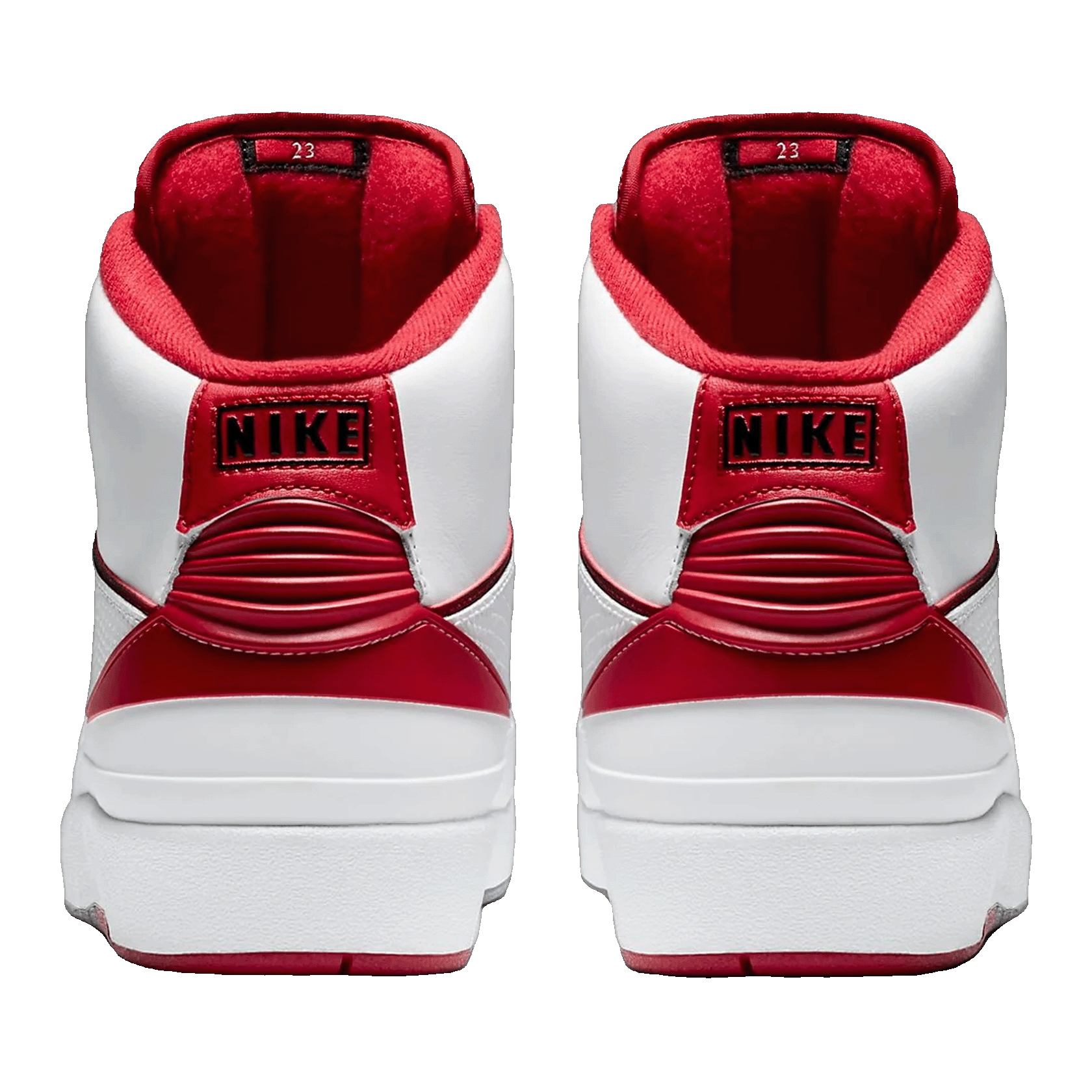 Nike Air Jordan 2 Retro White Red (2014) Back 385475-102