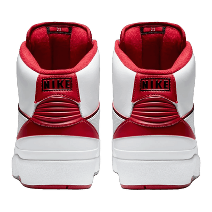 Nike Air Jordan 2 Retro White Red (2014) Back 385475-102