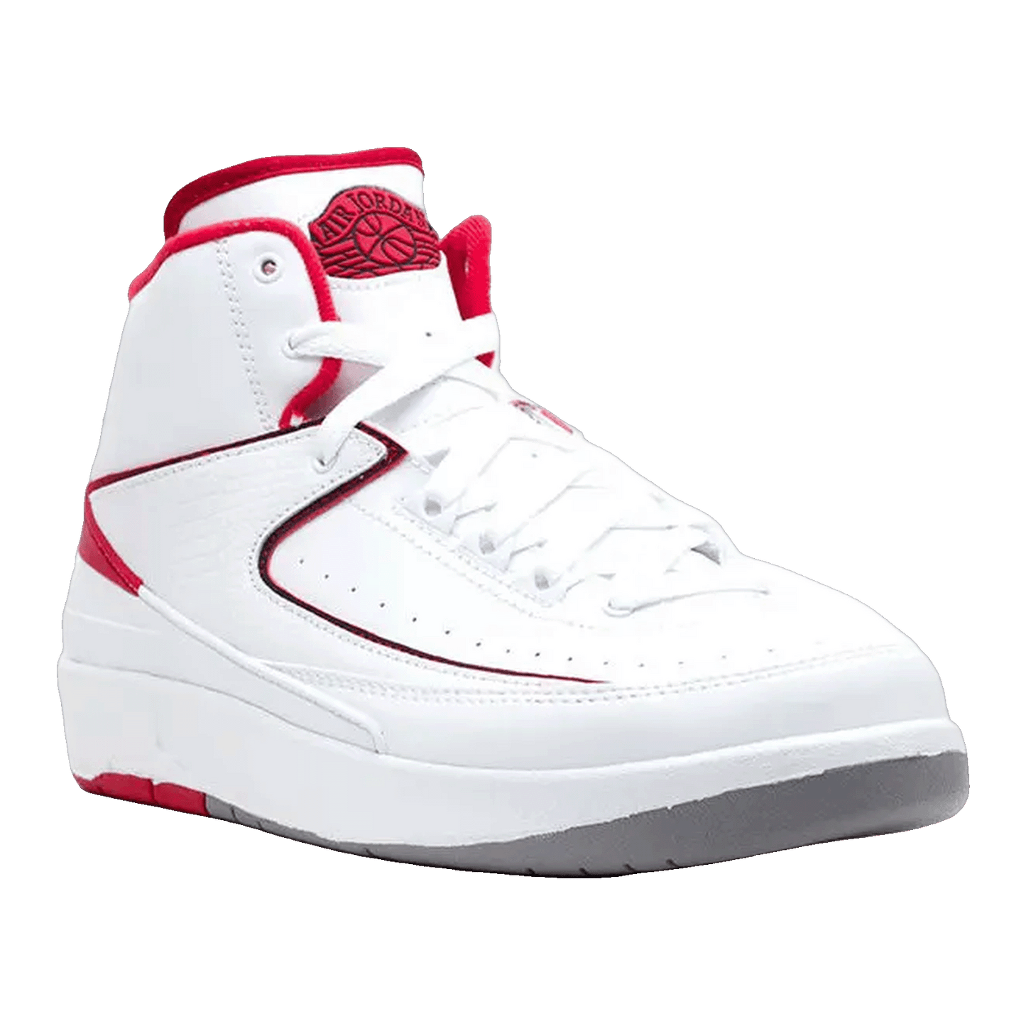 Nike Air Jordan 2 Retro White Red (2014) (GS) Side 395718-102