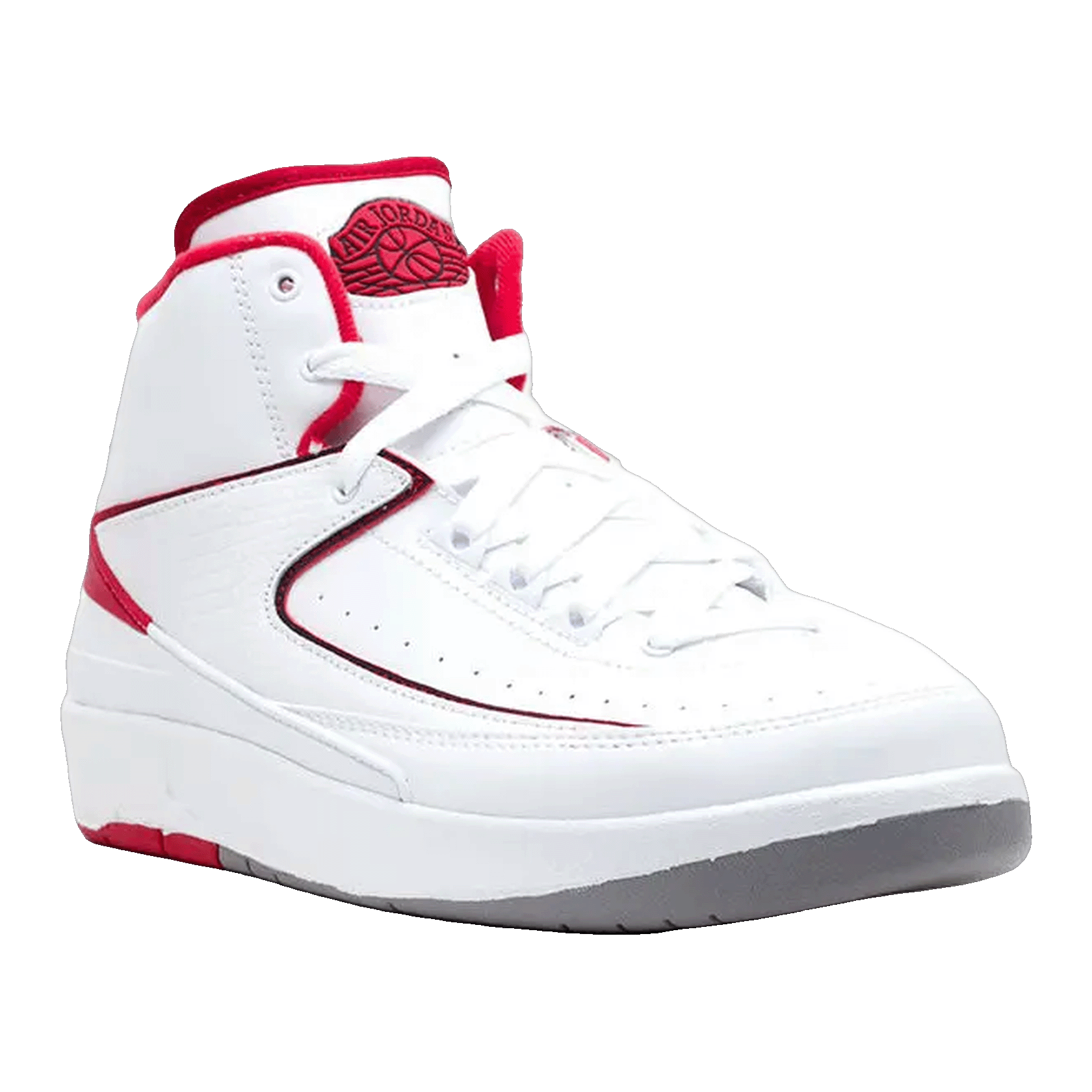 Nike Air Jordan 2 Retro White Red (2014) (GS) Side 395718-102
