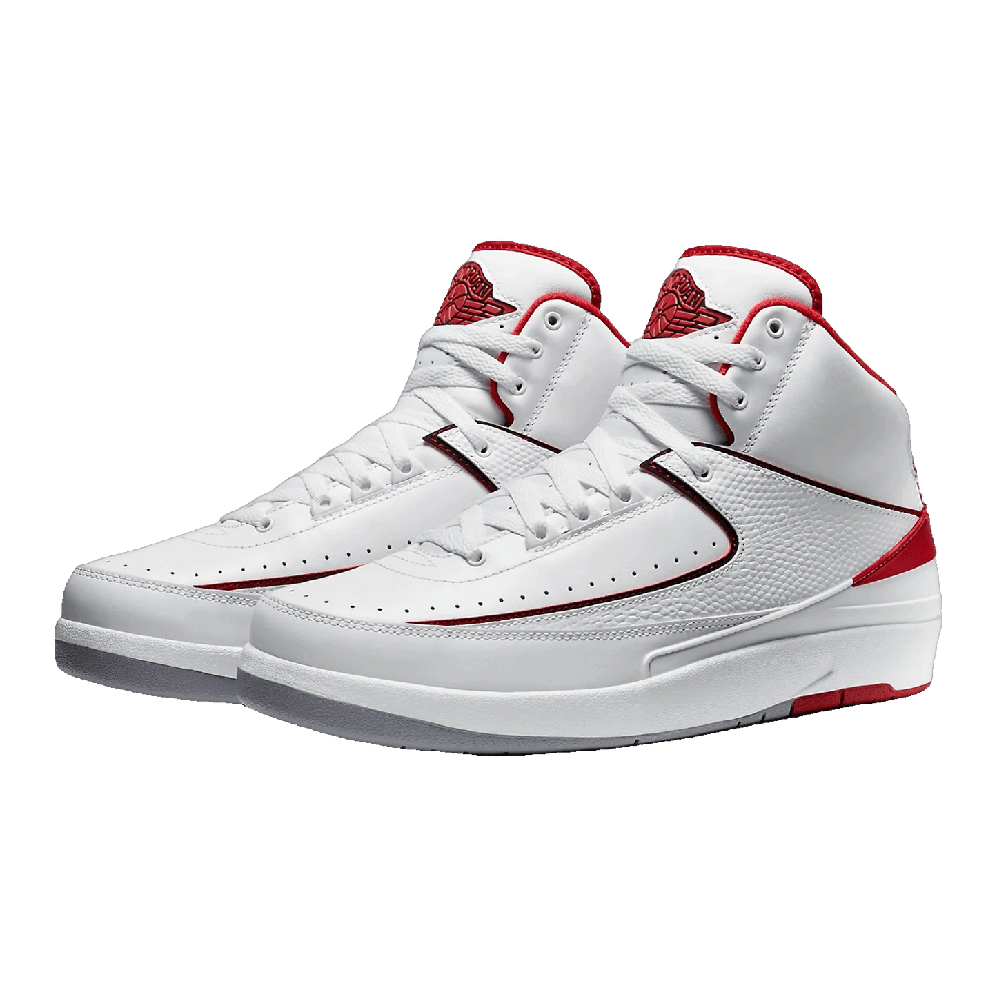 Nike Air Jordan 2 Retro White Red (2014) Side 385475-102