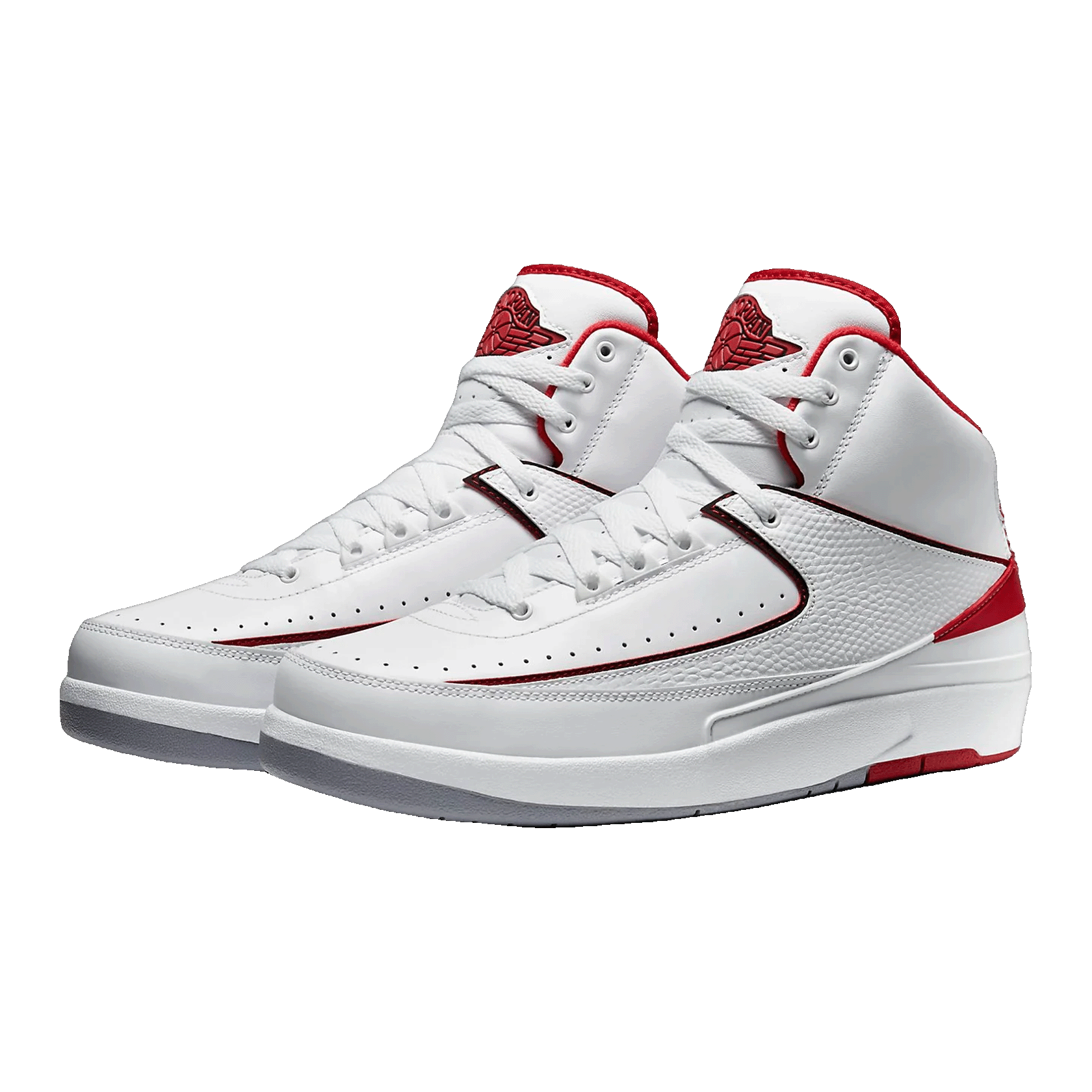 Nike Air Jordan 2 Retro White Red (2014) Side 385475-102