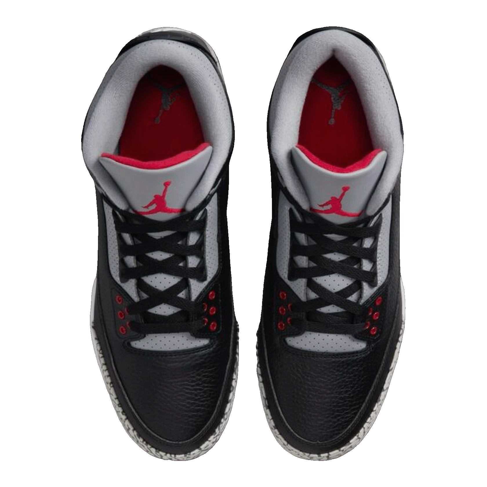 Nike Air Jordan 3 Mid Retro MCS Black Cement Oben FZ8627-001