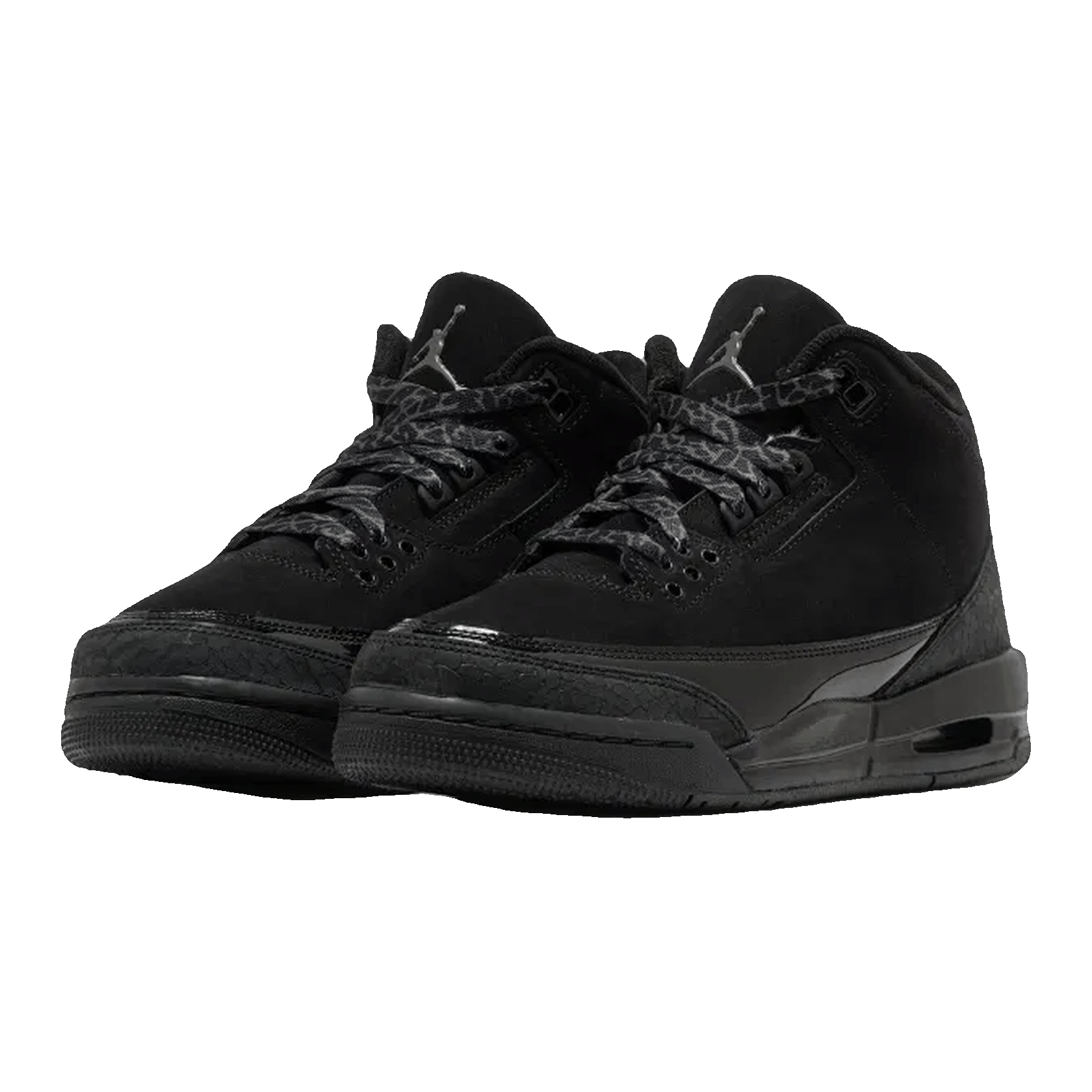 Nike Air Jordan 3 Retro Black Cat (2025) (GS) Side DM0967-001