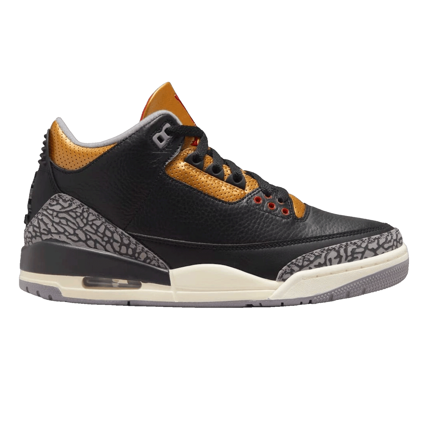 Nike Air Jordan 3 Retro Black Cement Gold (W) CK9246-067