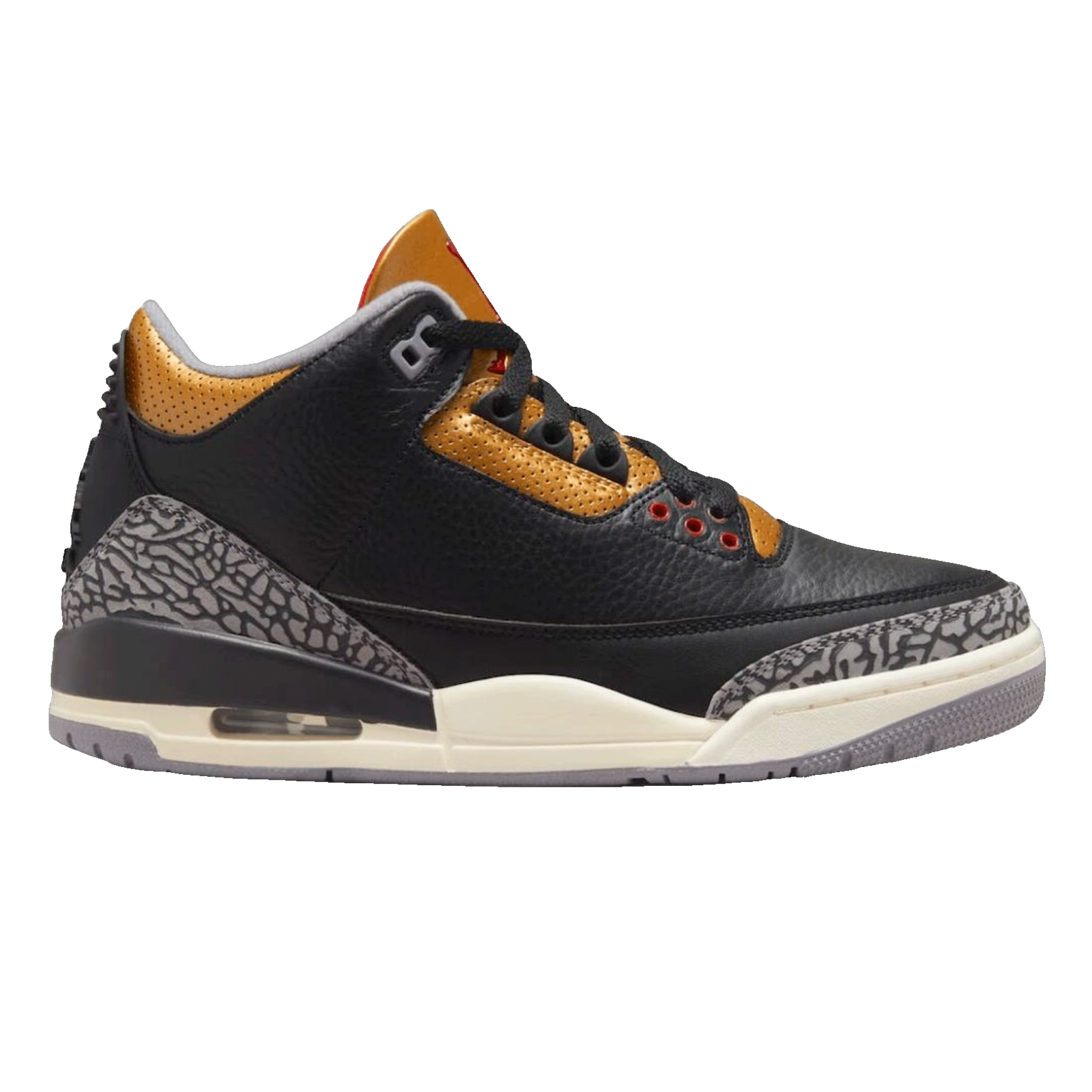 Nike Air Jordan 3 Retro Black Cement Gold (W) CK9246-067