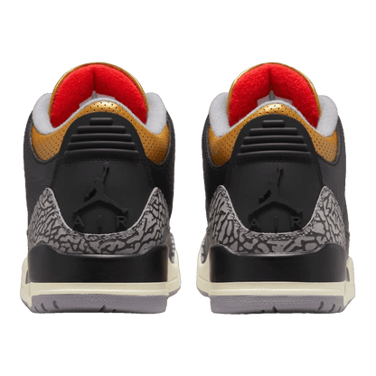 Nike Air Jordan 3 Retro Black Cement Gold (W) Back CK9246-067