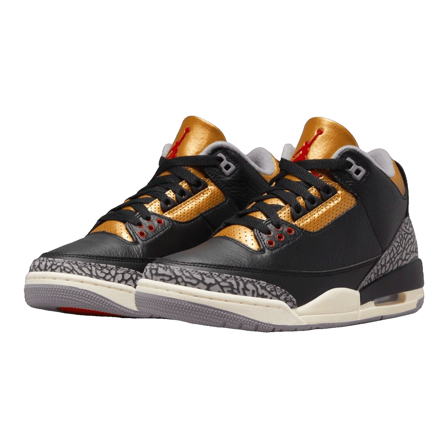 Nike Air Jordan 3 Retro Black Cement Gold (W) Side CK9246-067