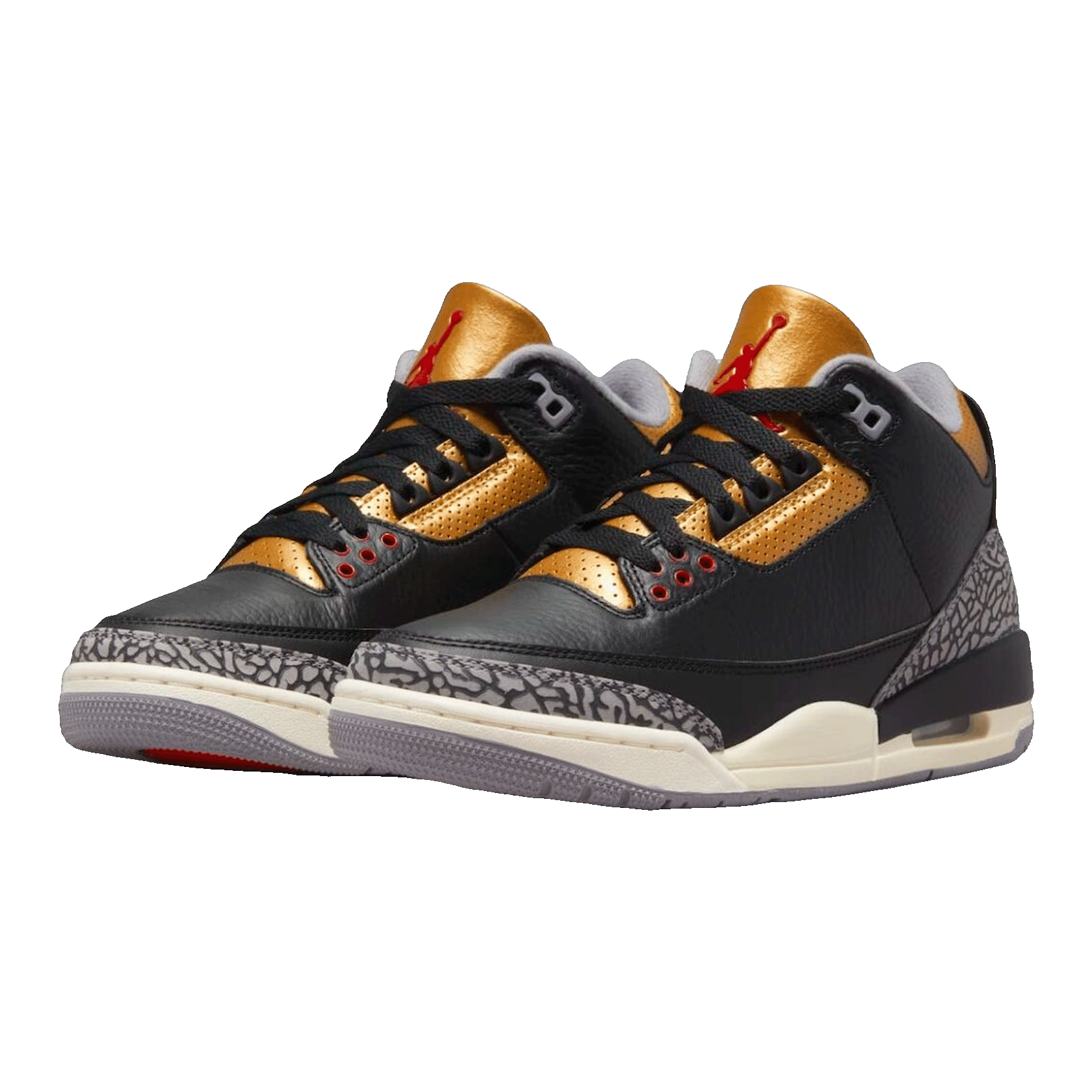 Nike Air Jordan 3 Retro Black Cement Gold (W) Side CK9246-067