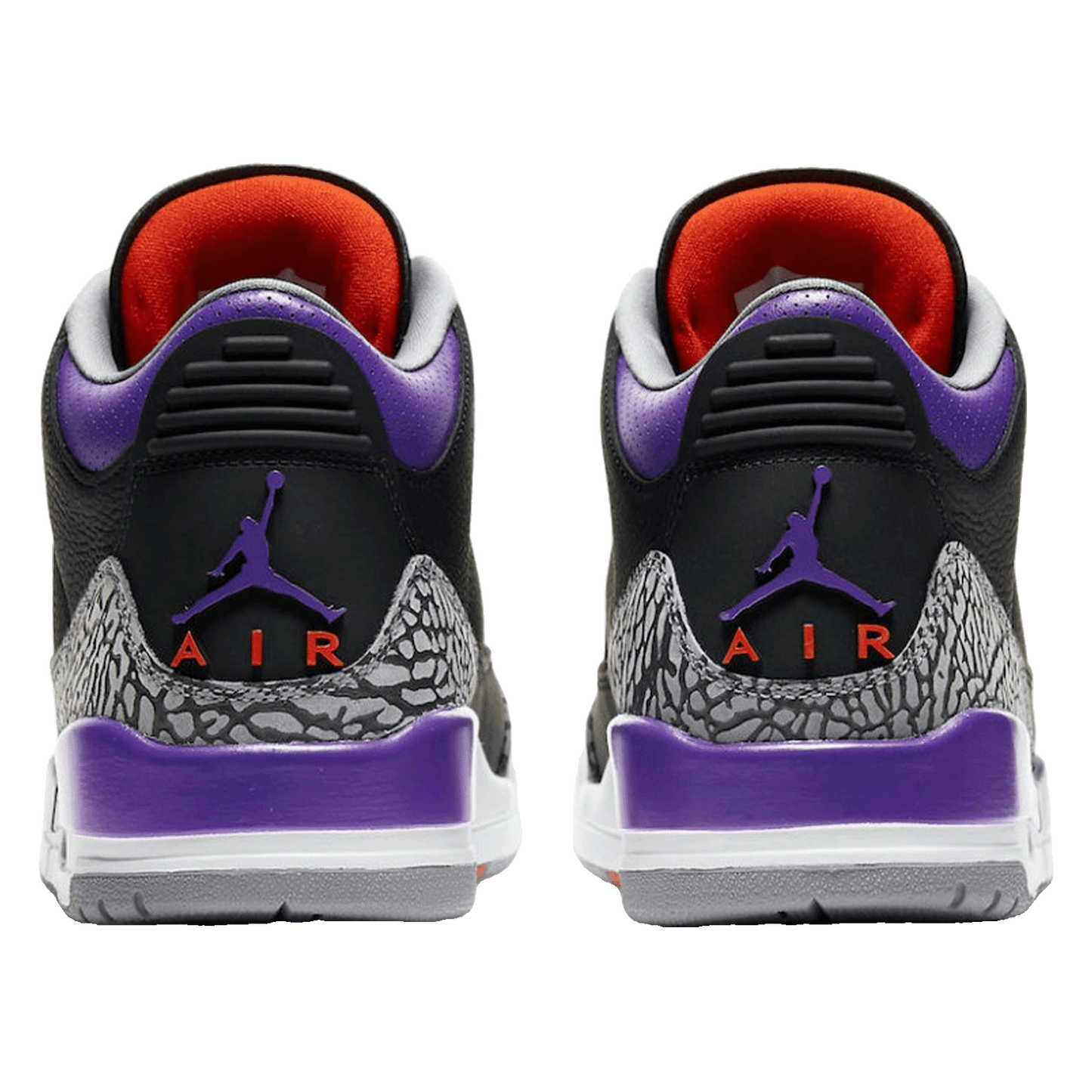 Nike Air Jordan 3 Retro Black Court Purple Back