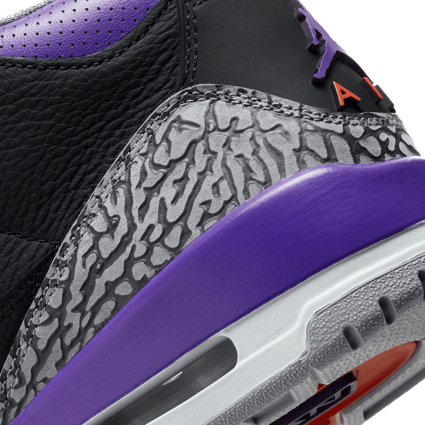 Nike Air Jordan 3 Retro Black Court Purple Back 2