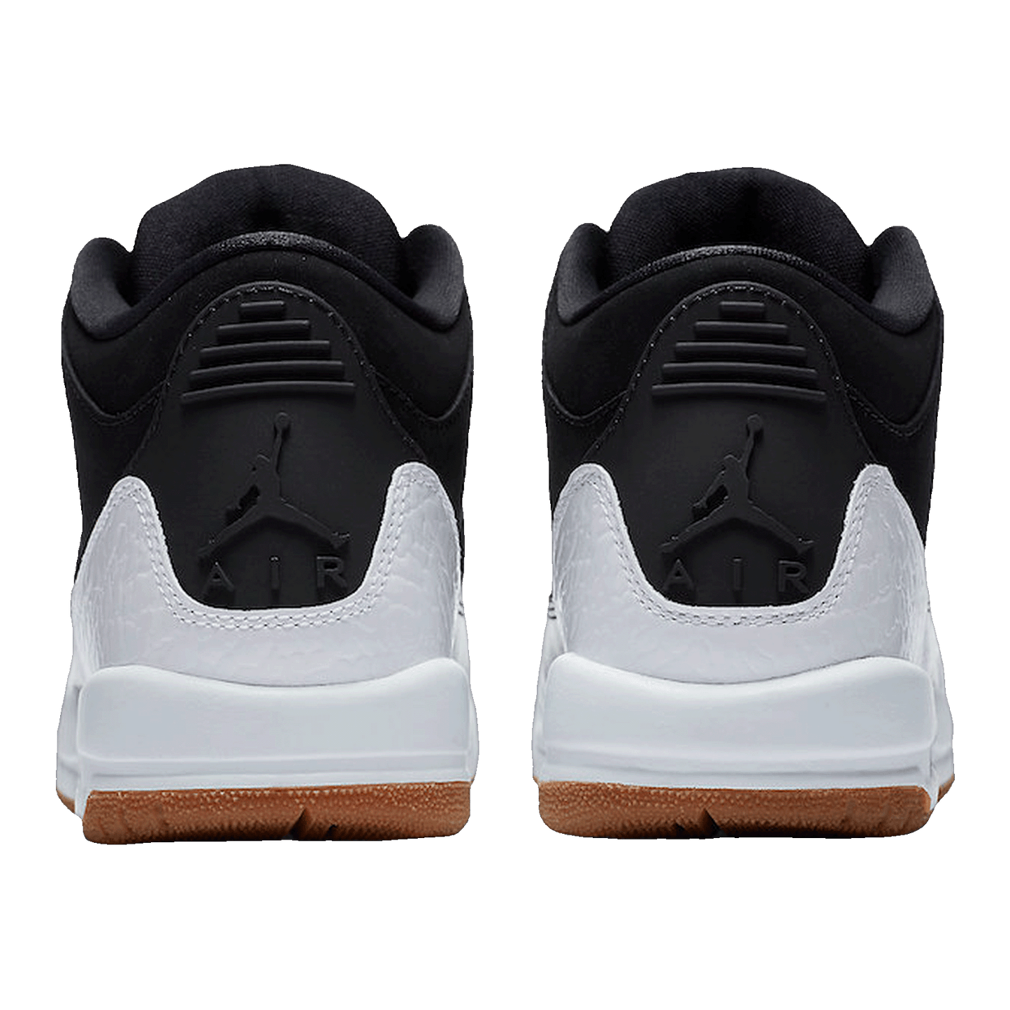 Nike Air Jordan 3 Retro Black White Gum (GS) Back 441140-022