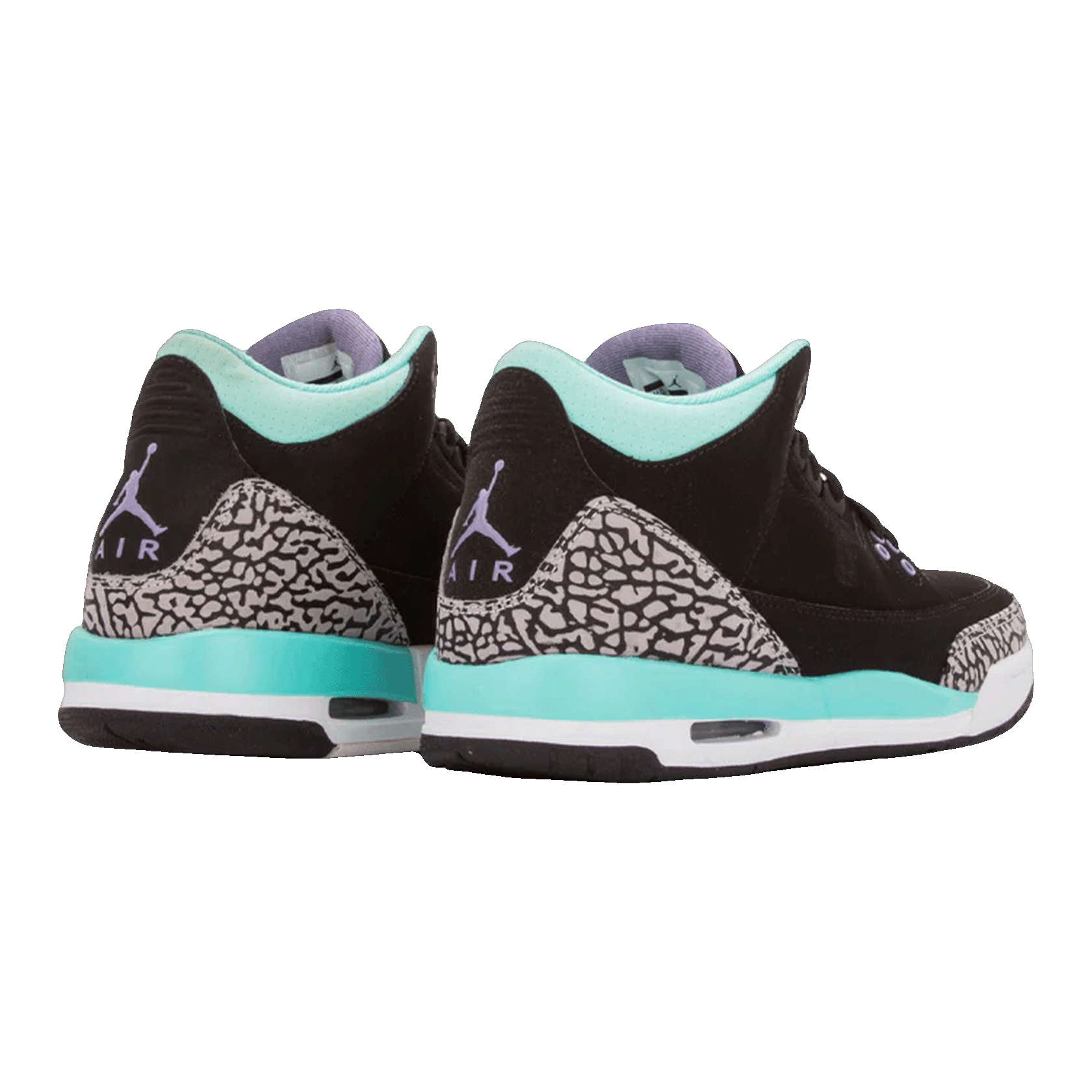 Nike Air Jordan 3 Retro Bleached Turquoise Mint (GS) Back 441140-045