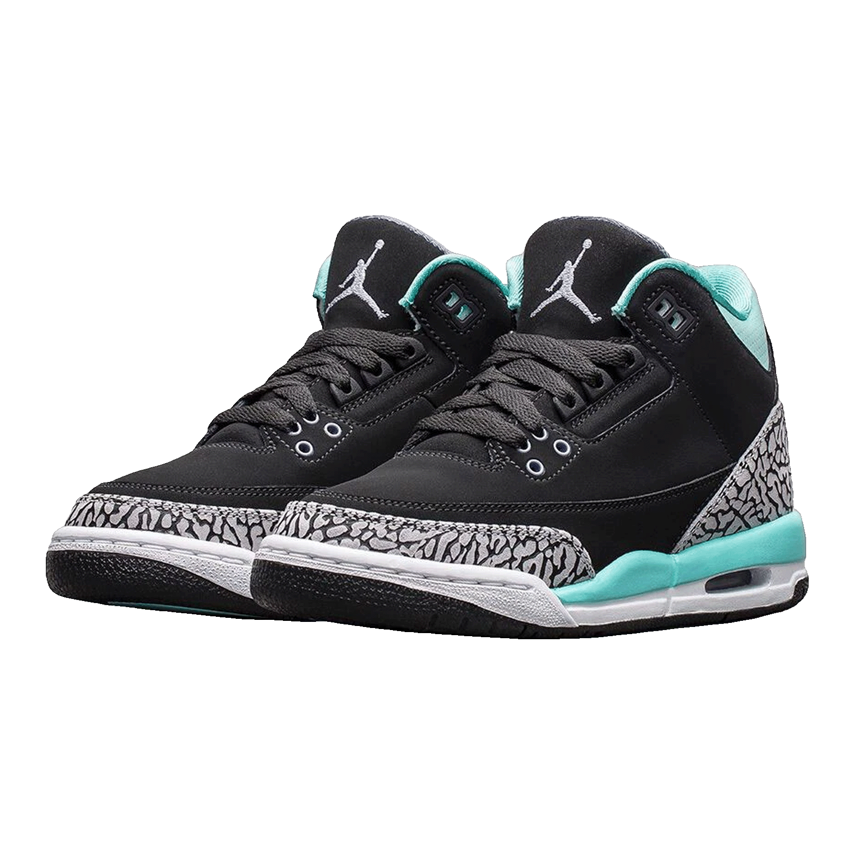 Nike Air Jordan 3 Retro Bleached Turquoise Mint (GS) Side 441140-045