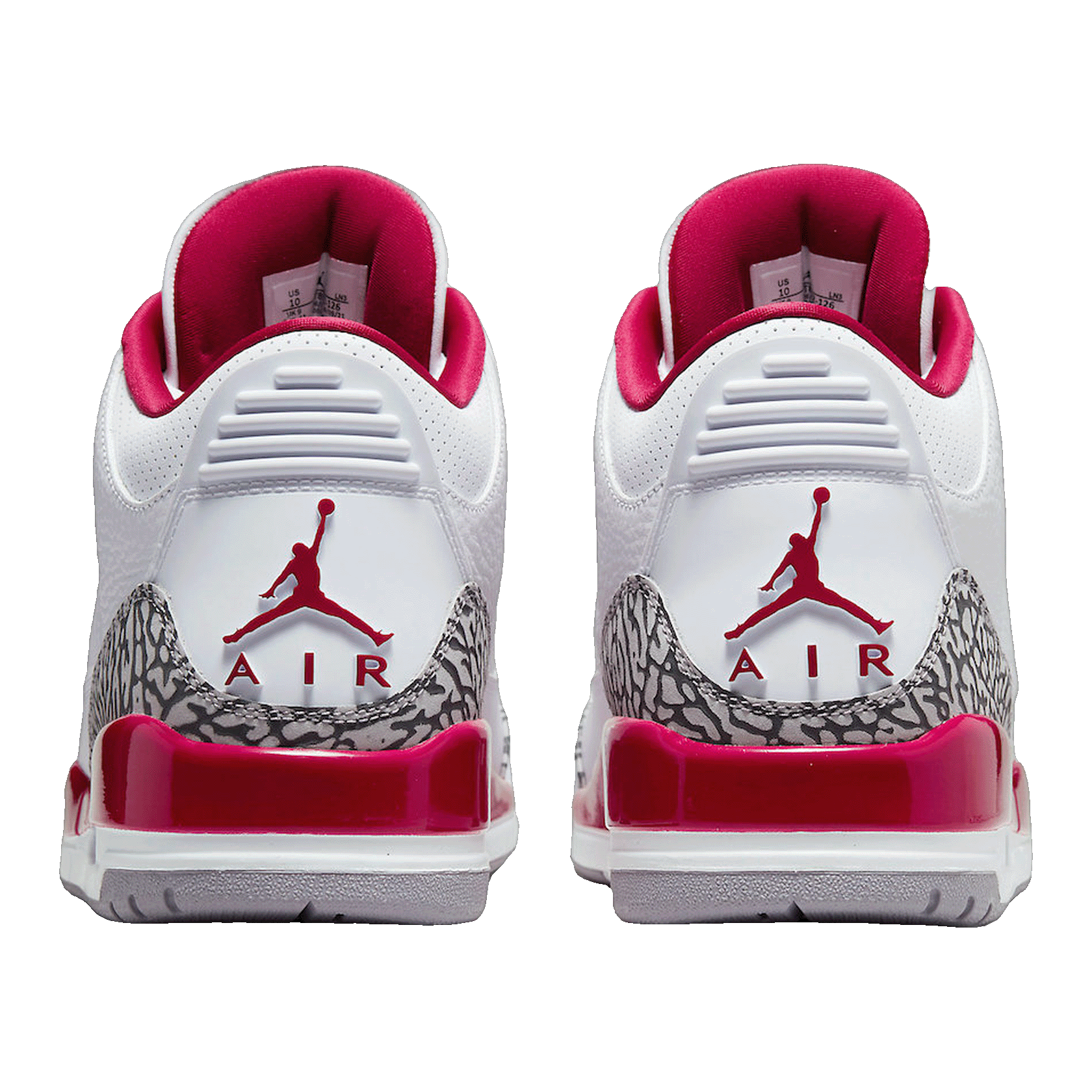 Nike Air Jordan 3 Retro Cardinal (GS) Back 398614-126