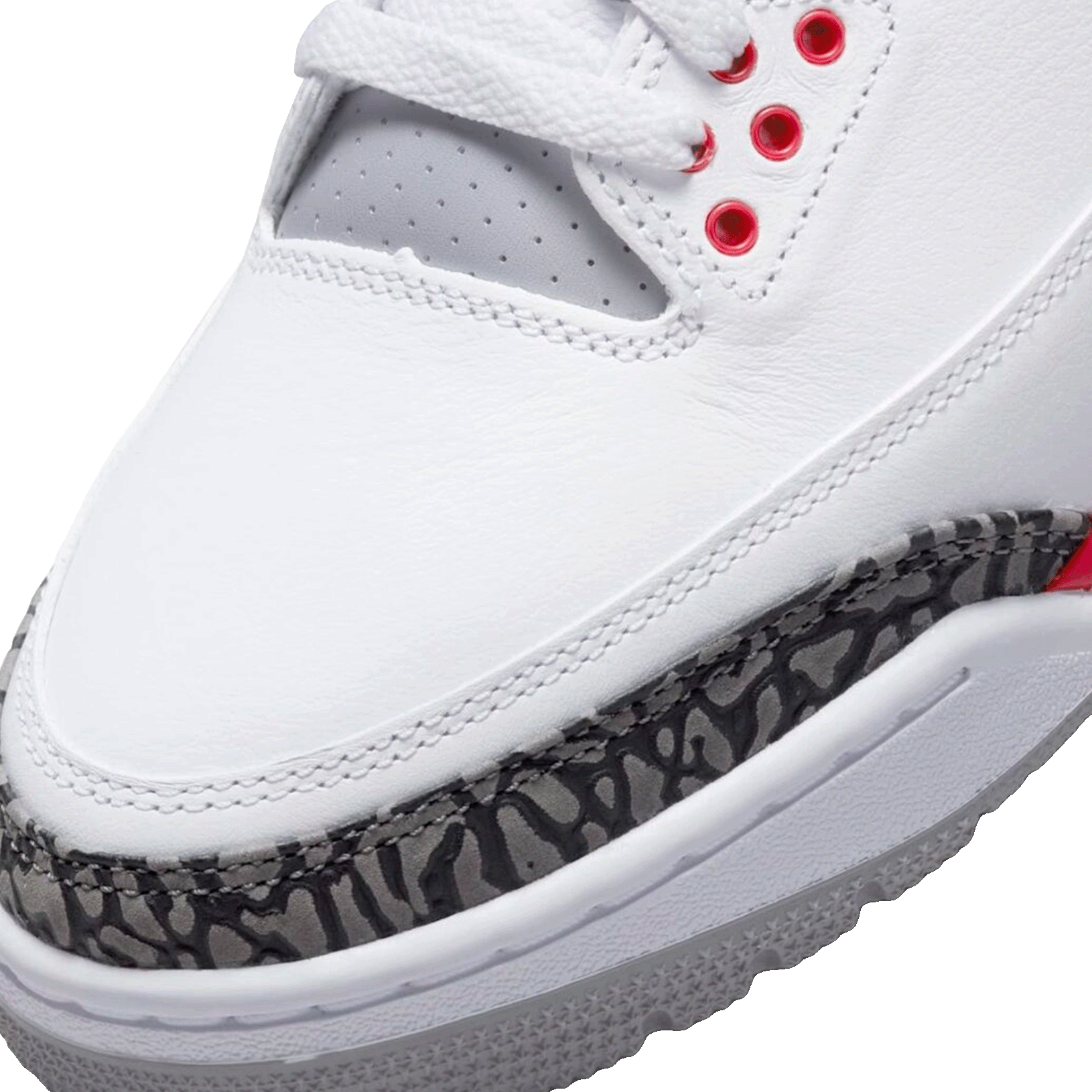 Nike Air Jordan 3 Retro Fire Red (2022) Toe
