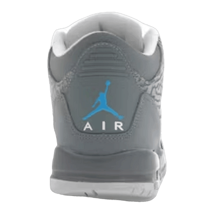 Nike Air Jordan 3 Retro Flip Cool Grey Blue Glow (GS) Back 441140-015