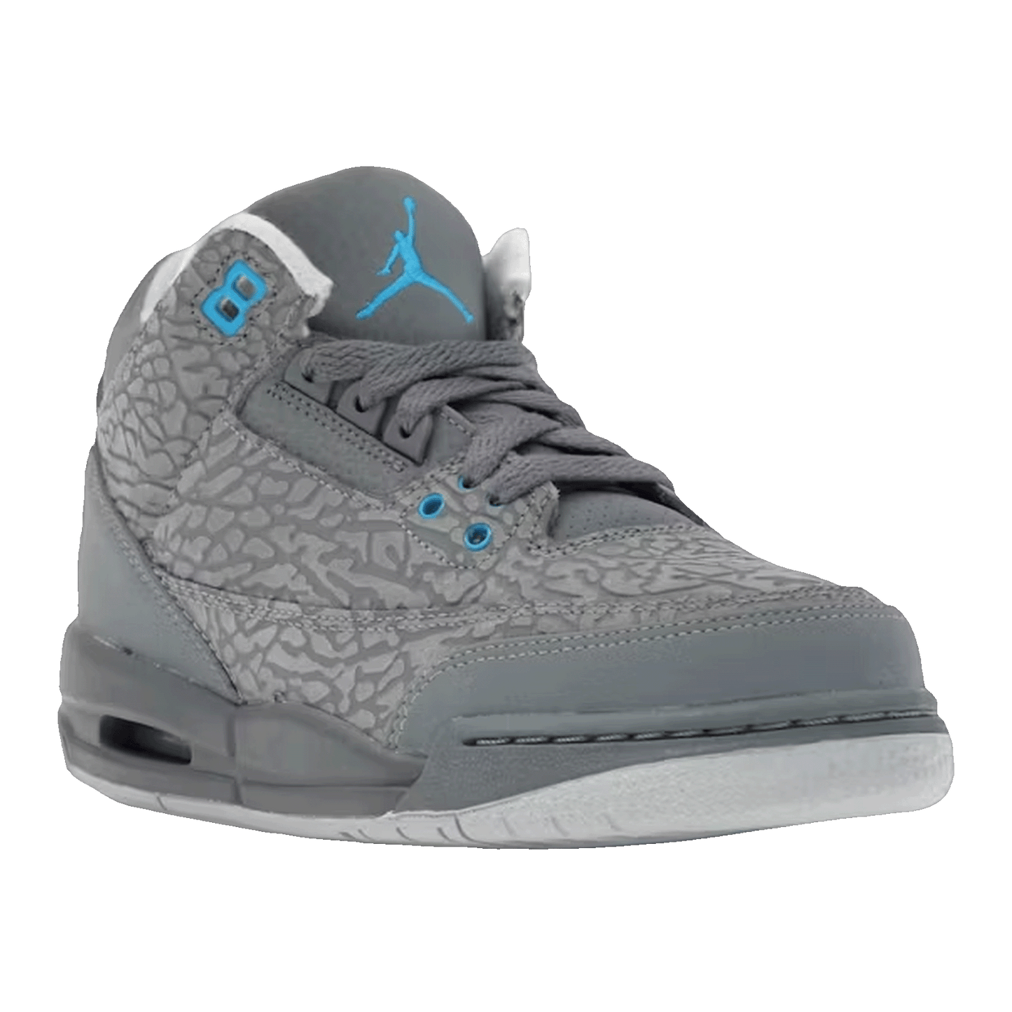 Nike Air Jordan 3 Retro Flip Cool Grey Blue Glow (GS) Side 441140-015