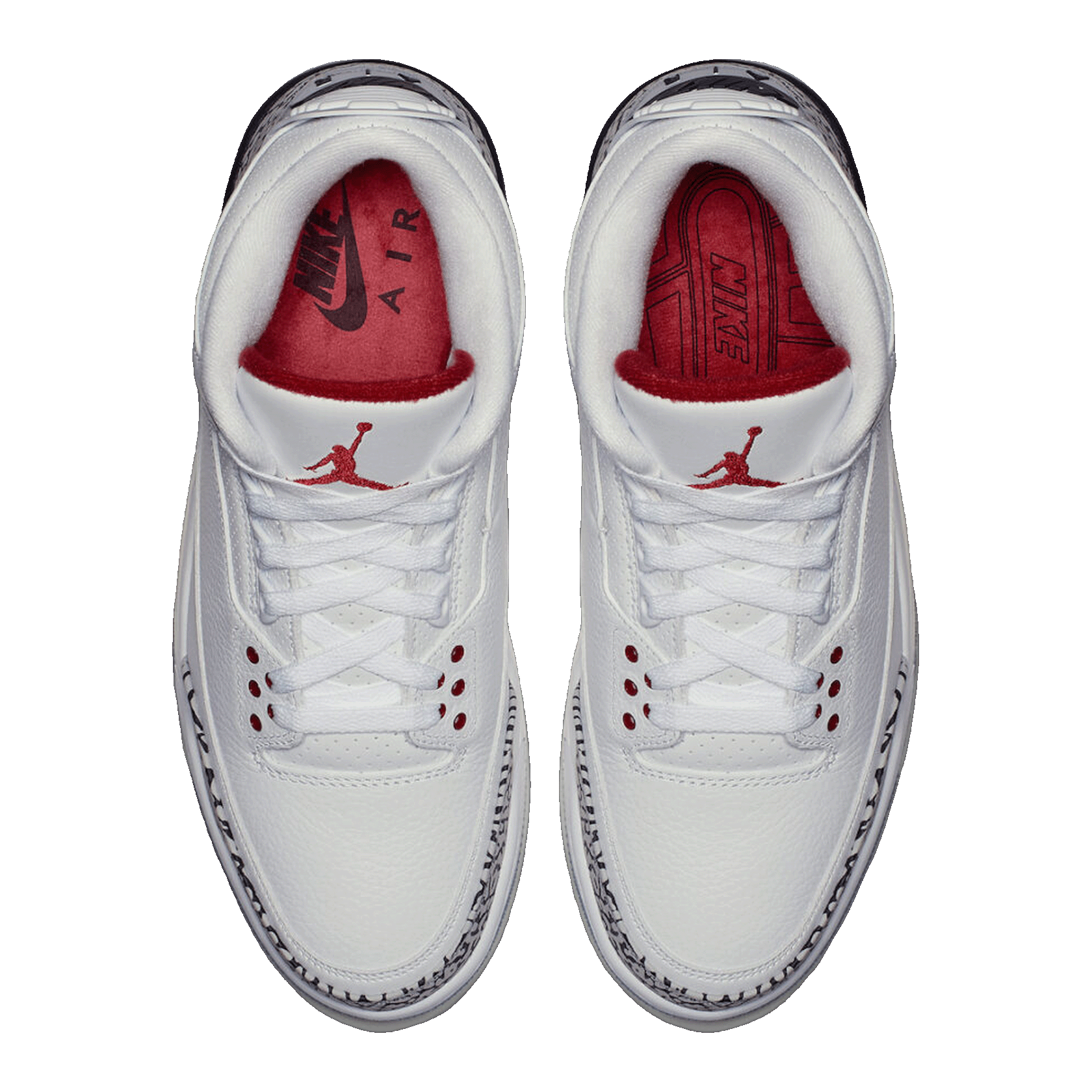 Nike Air Jordan 3 Retro Free Throw Line White Cement Oben 923096-101