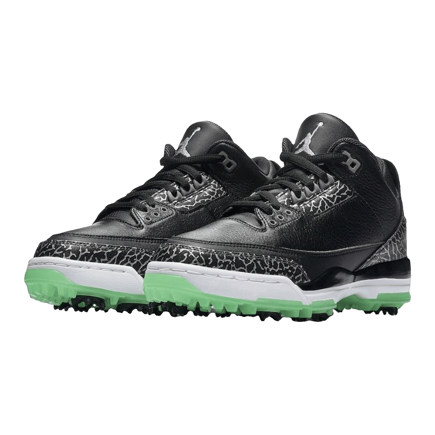Nike Air Jordan 3 Retro Golf Black Green Glow Side AJ3783-001