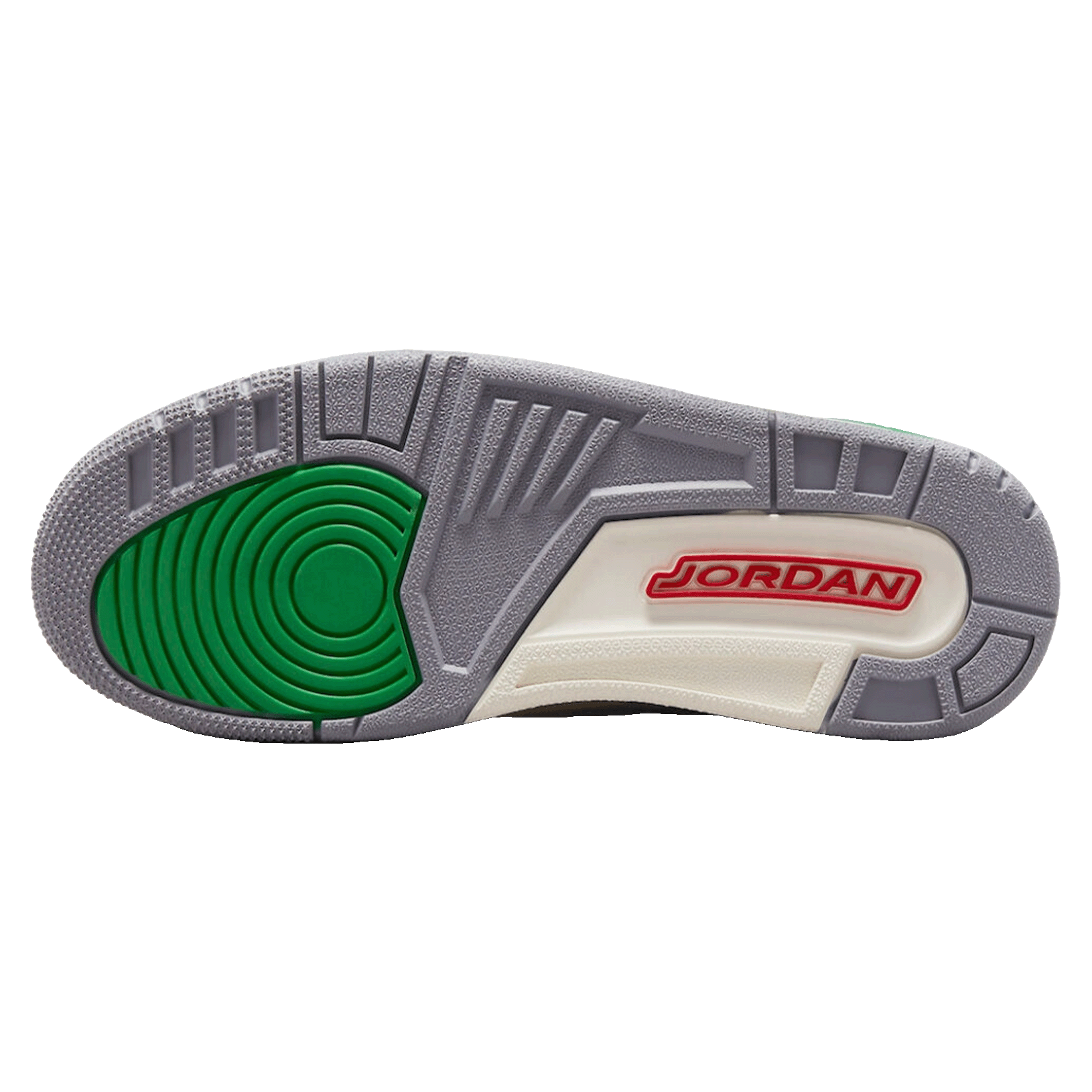 Nike Air Jordan 3 Retro Lucky Green (W) Sohle