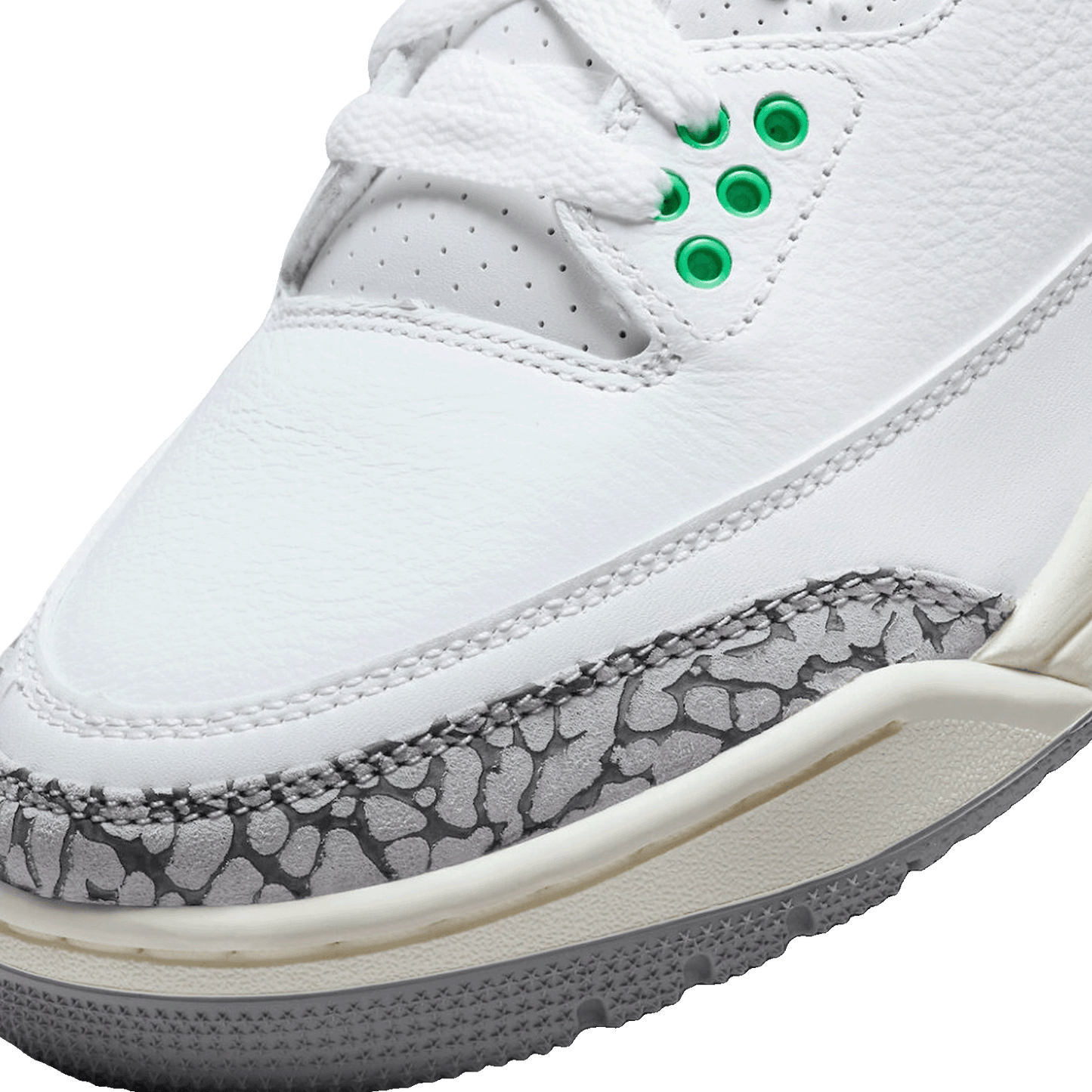 Nike Air Jordan 3 Retro Lucky Green (W) Toe