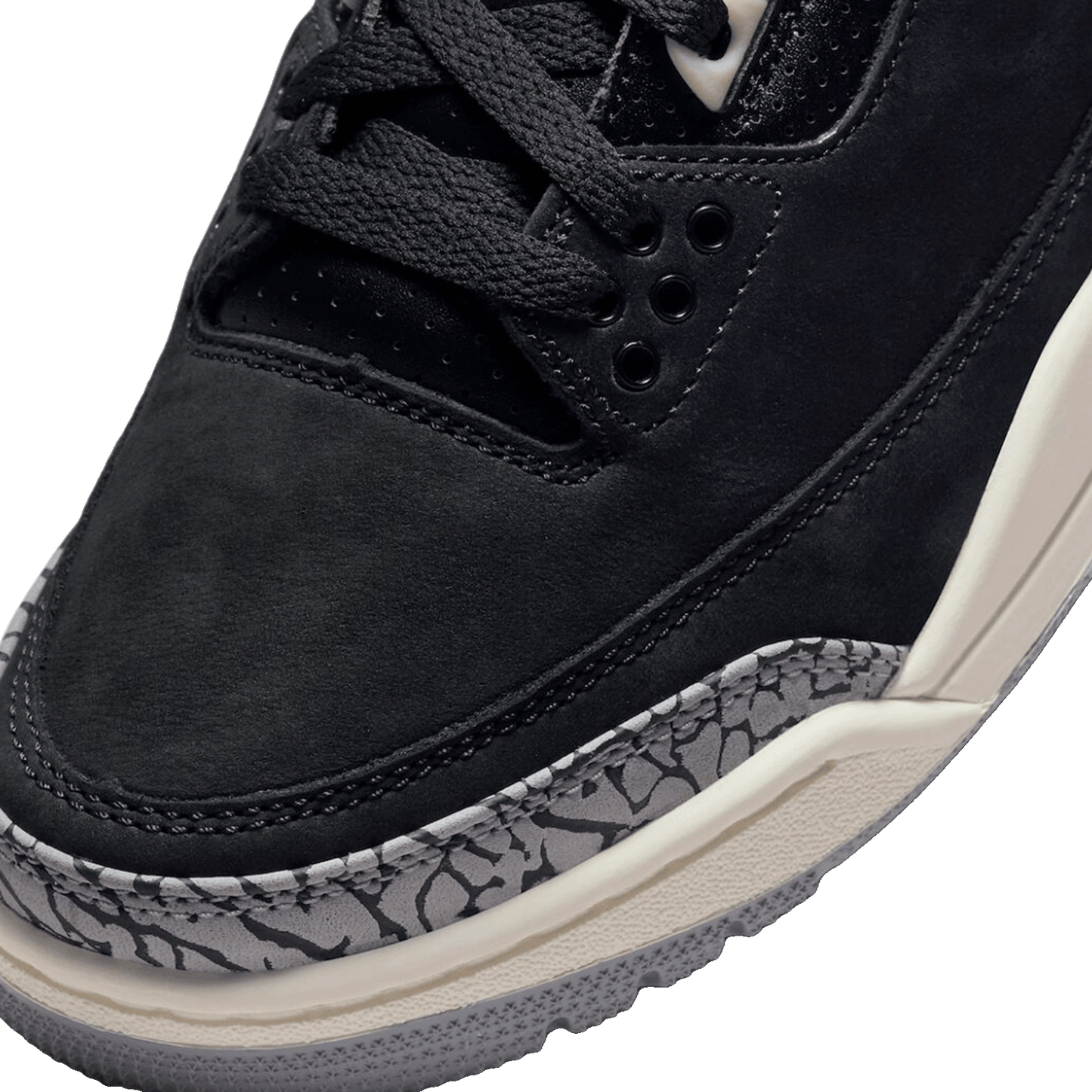 Nike Air Jordan 3 Retro Off Noir (W) Toe