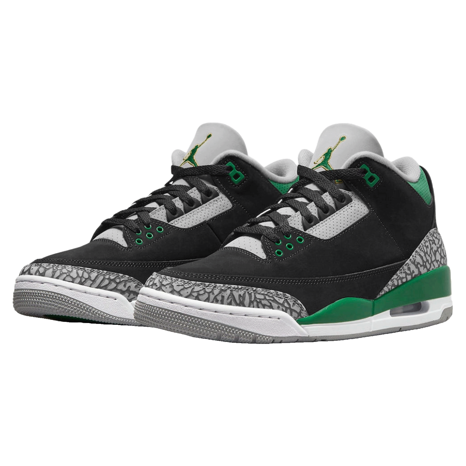 Nike Air Jordan 3 Retro Pine Green Side