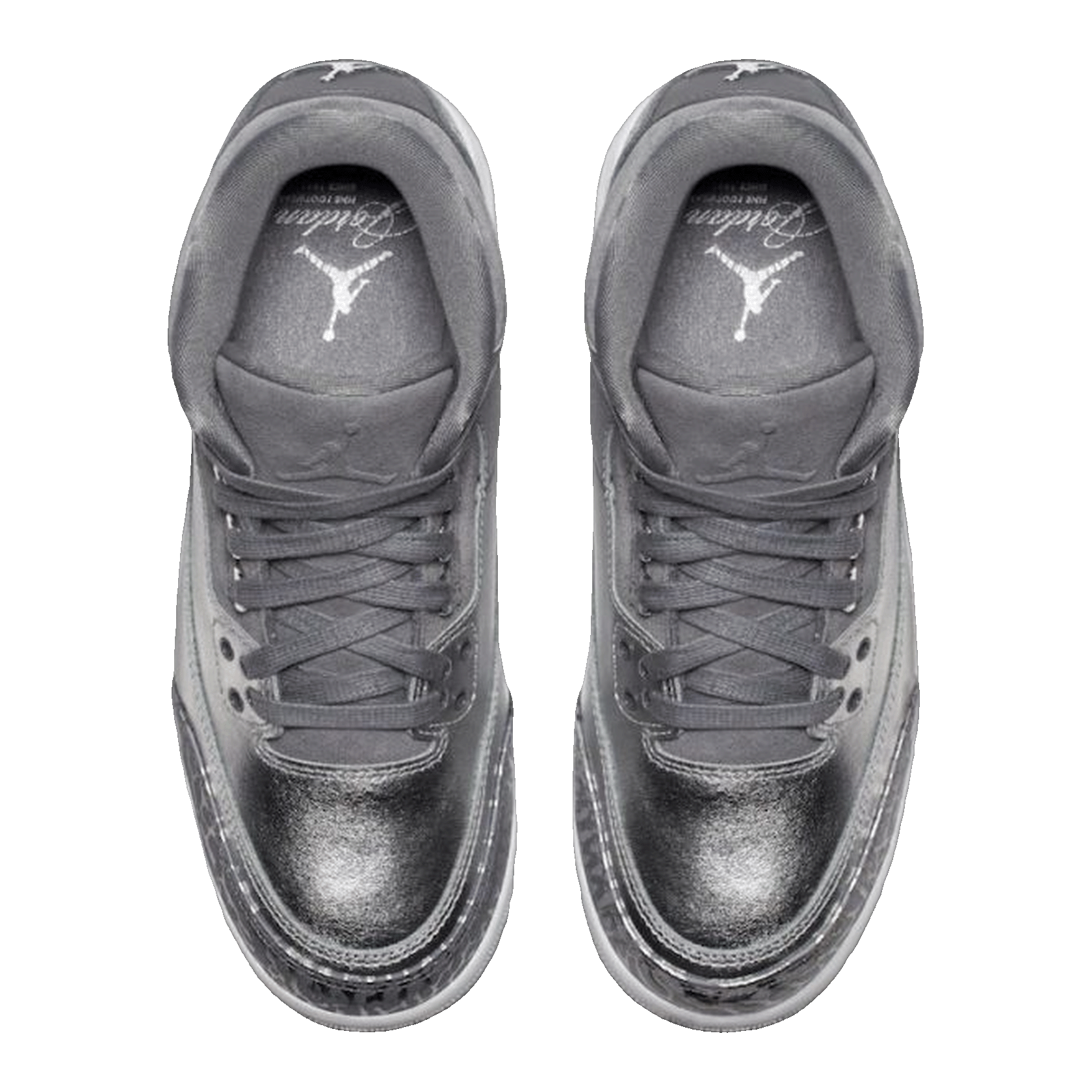 Nike Air Jordan 3 Retro Premium Heiress Metallic Silver (GS) Oben AA1243-020