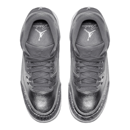Nike Air Jordan 3 Retro Premium Heiress Metallic Silver (GS) Oben AA1243-020