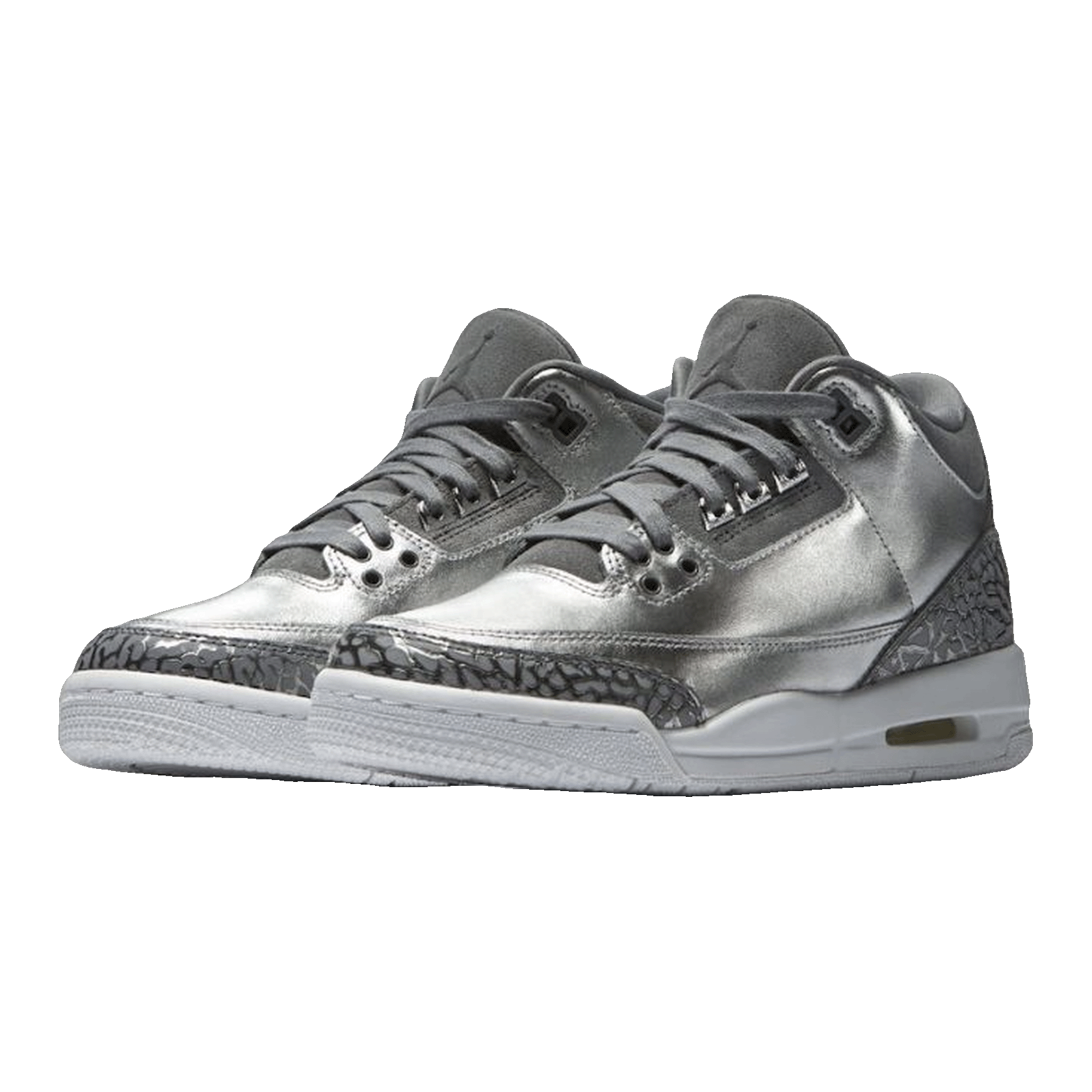Nike Air Jordan 3 Retro Premium Heiress Metallic Silver (GS) Side AA1243-020