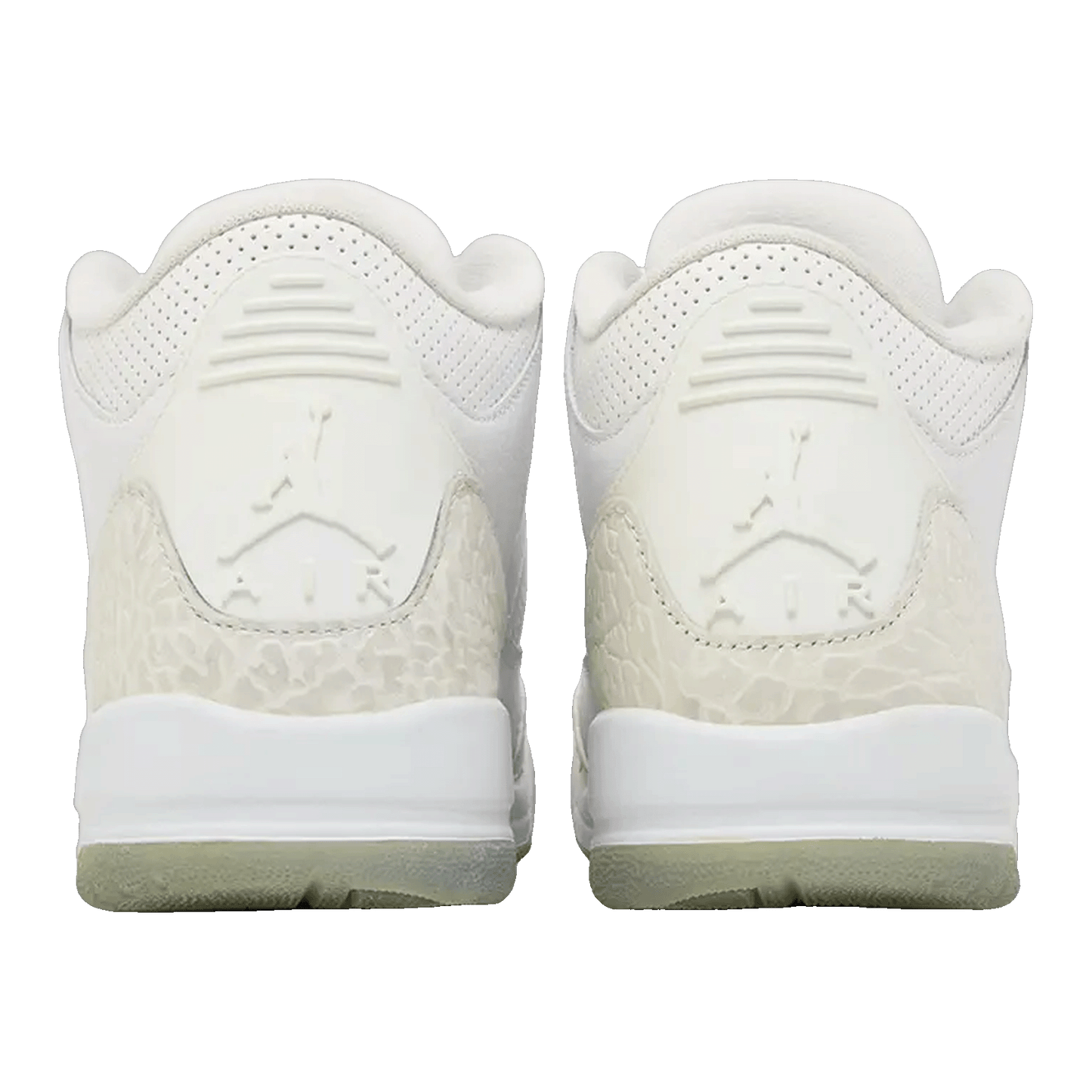 Nike Air Jordan 3 Retro Pure White (2018) (GS) Back 398614-111